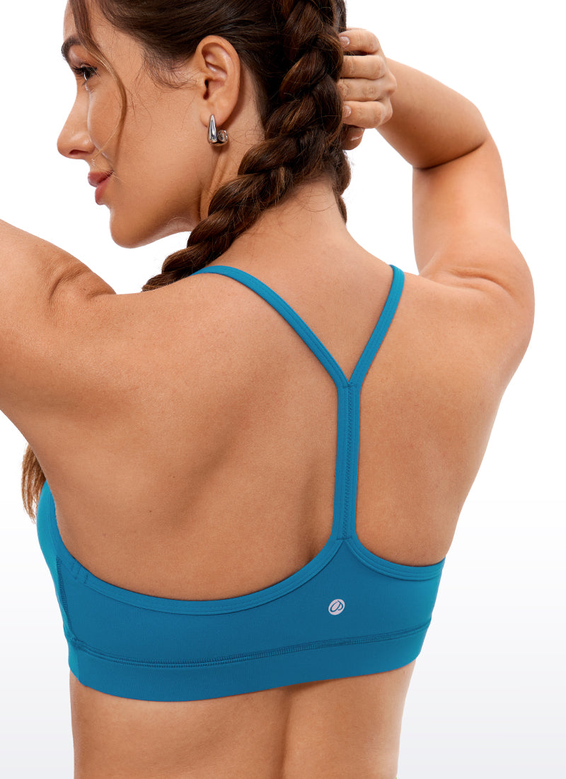 CRZ YOGA – חזיית Butterluxe לנשים Butterluxe " לתמיכה קלה, עם גב בצורת Y, בצבע כחול "Super-sonic"