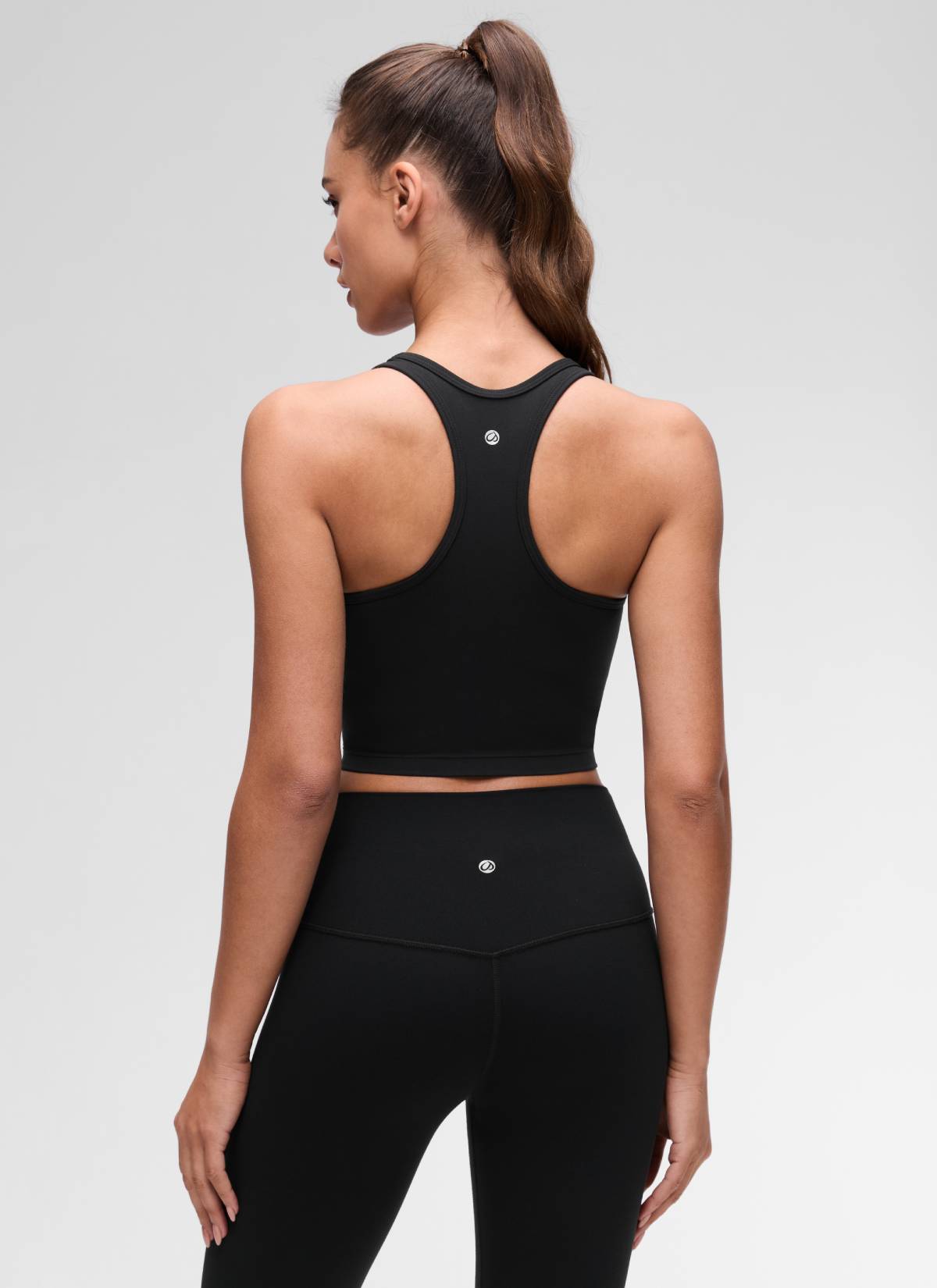 CRZ YOGA Women's Yoga Low support Butterluxe Scoop Neck Bra Y-Back Black