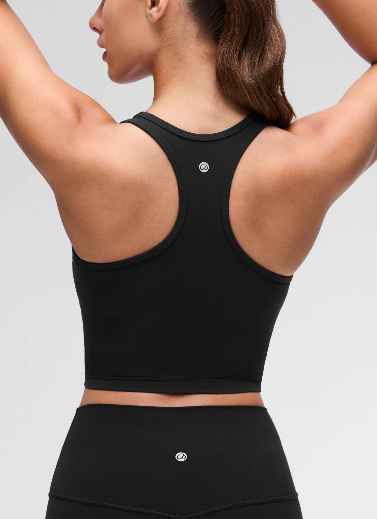 CRZ YOGA Women's Yoga Low support Butterluxe Scoop Neck Bra Y-Back Black