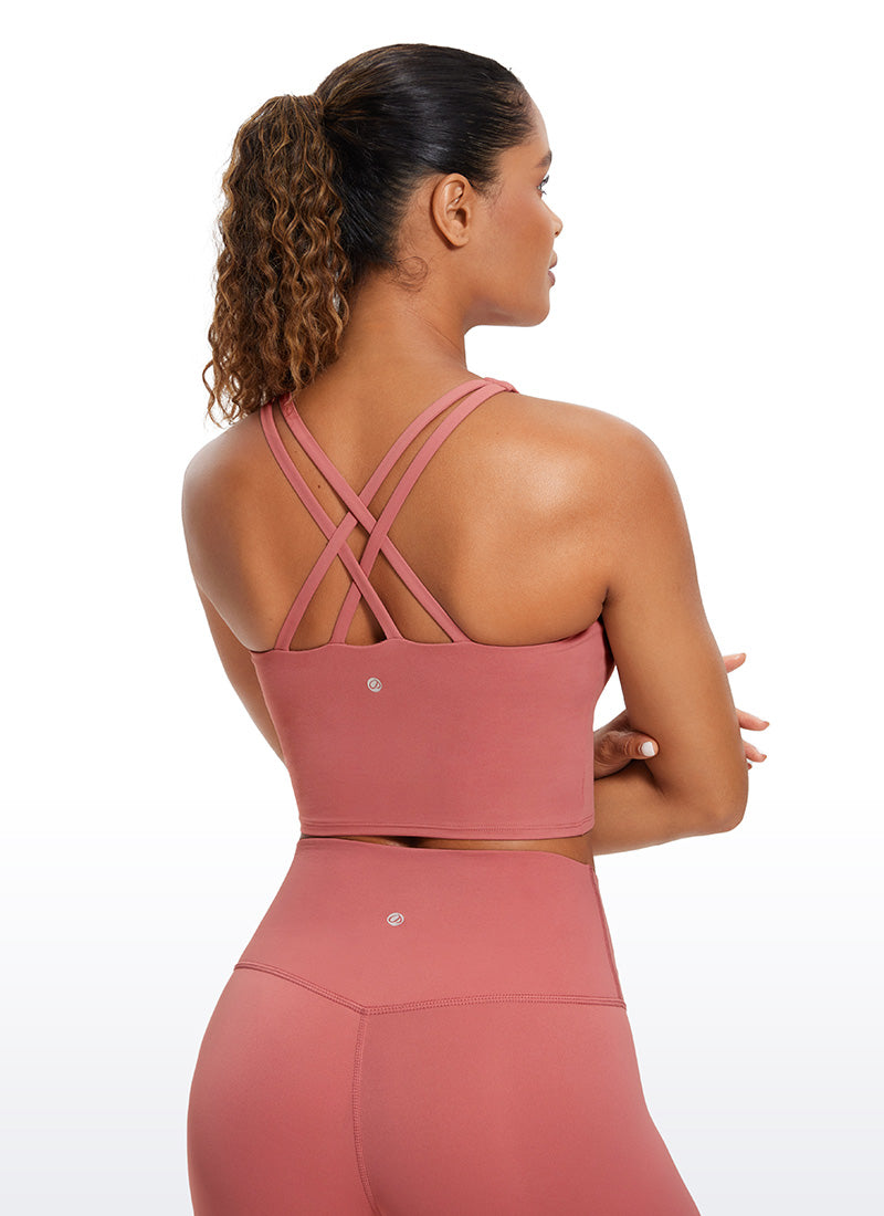 CRZ YOGA – חזיית ספורט ארוכה לנשים Butterluxe צולבות Butterluxe , צבע Briar Rose
