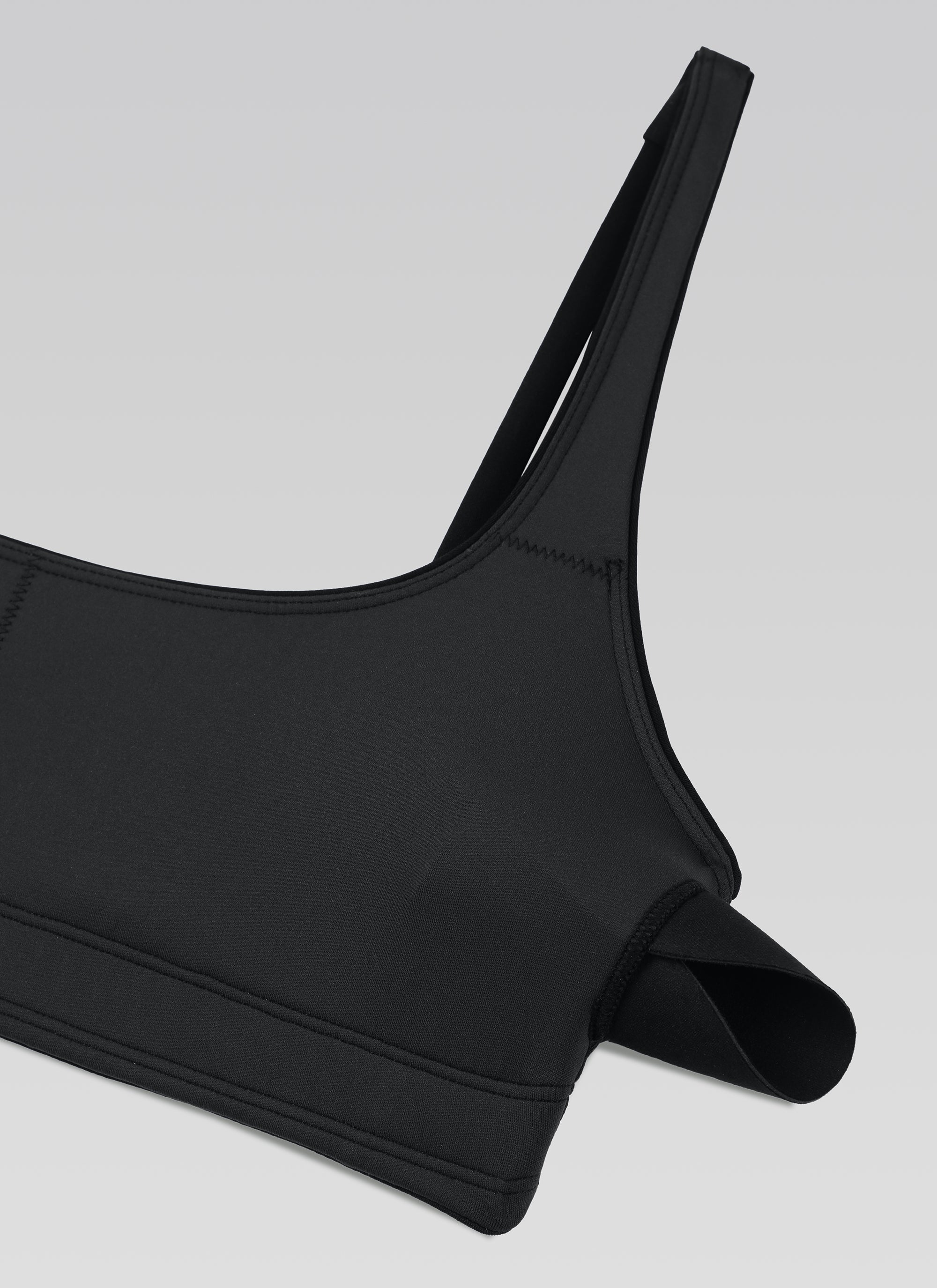 CRZ YOGA – גופיה לנשים עם מחשוף Butterluxe , חזייה מיני מרופדת, שחורה עם הדפס פרחים בטכניקת טיי-דיי