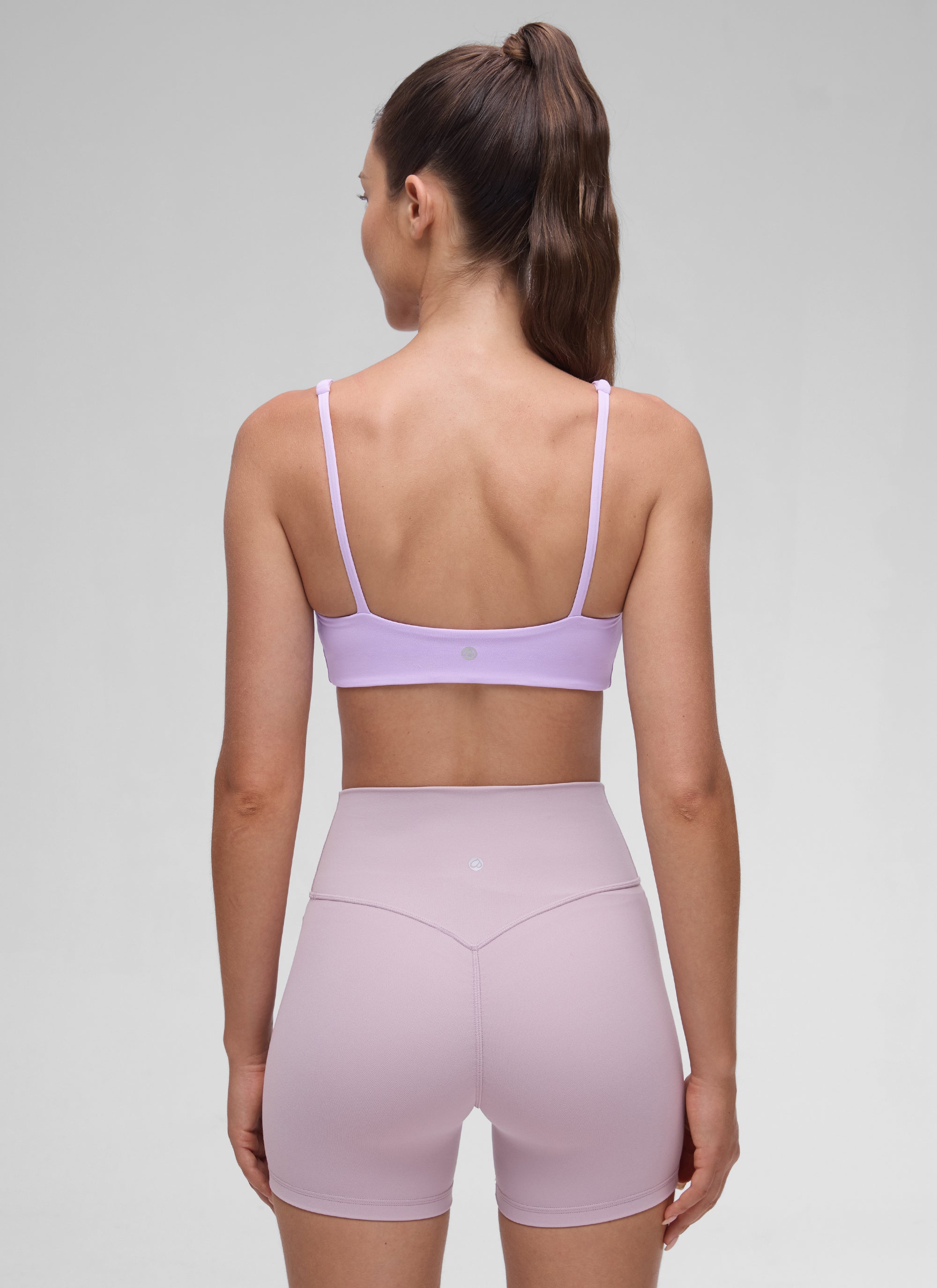 CRZ YOGA – גופייה לנשים עם מחשוף Butterluxe , חזייה מיני מרופדת, סגול אלפיני