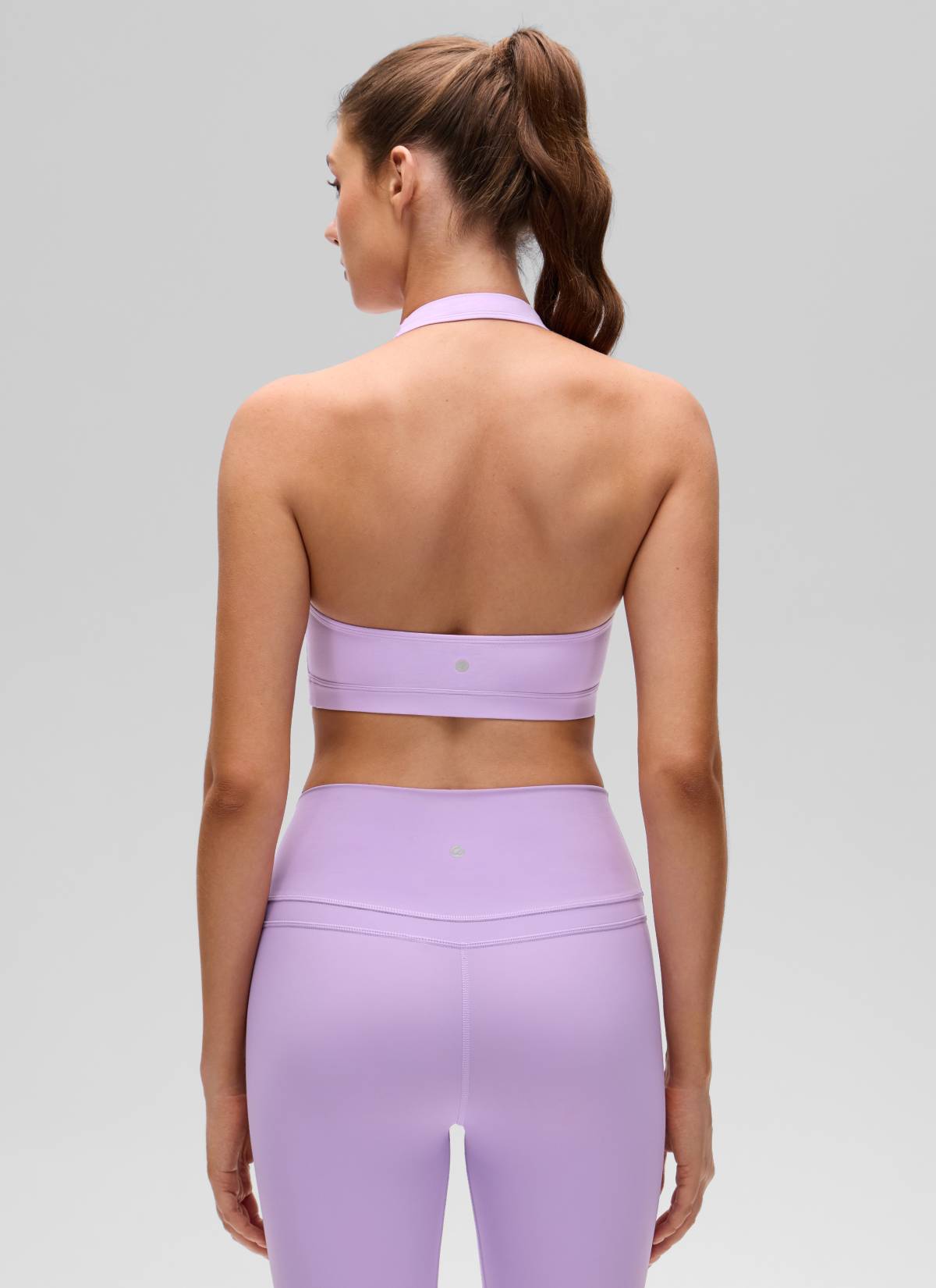 CRZ YOGA Womens Yoga Scoop Neck Padded Open Back Sports Bras Elfin Purple