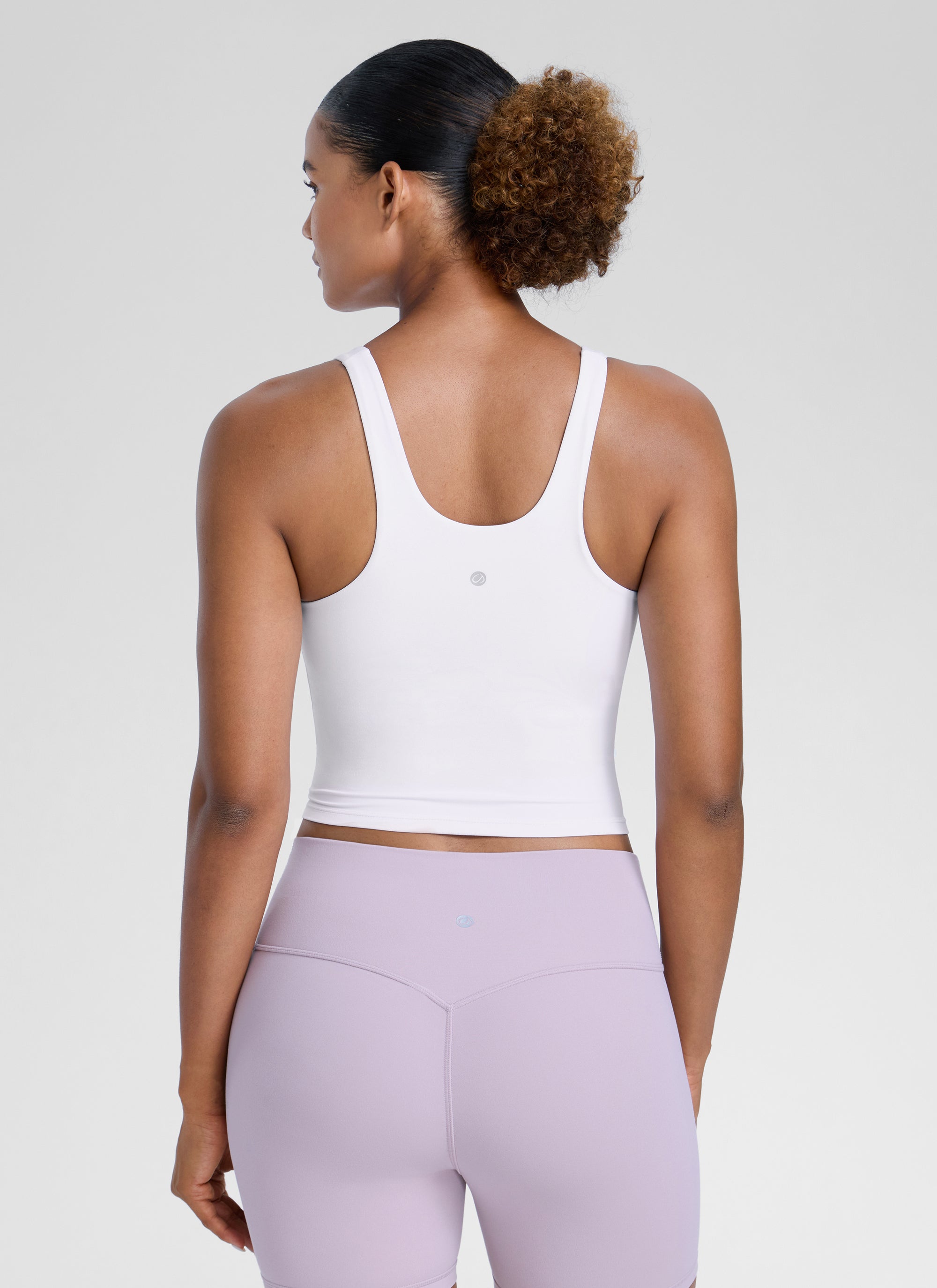 CRZ YOGA – Butterlift יוגה לנשים Butterlift U Butterlift , עם חזייה מובנית, בצבע לבן