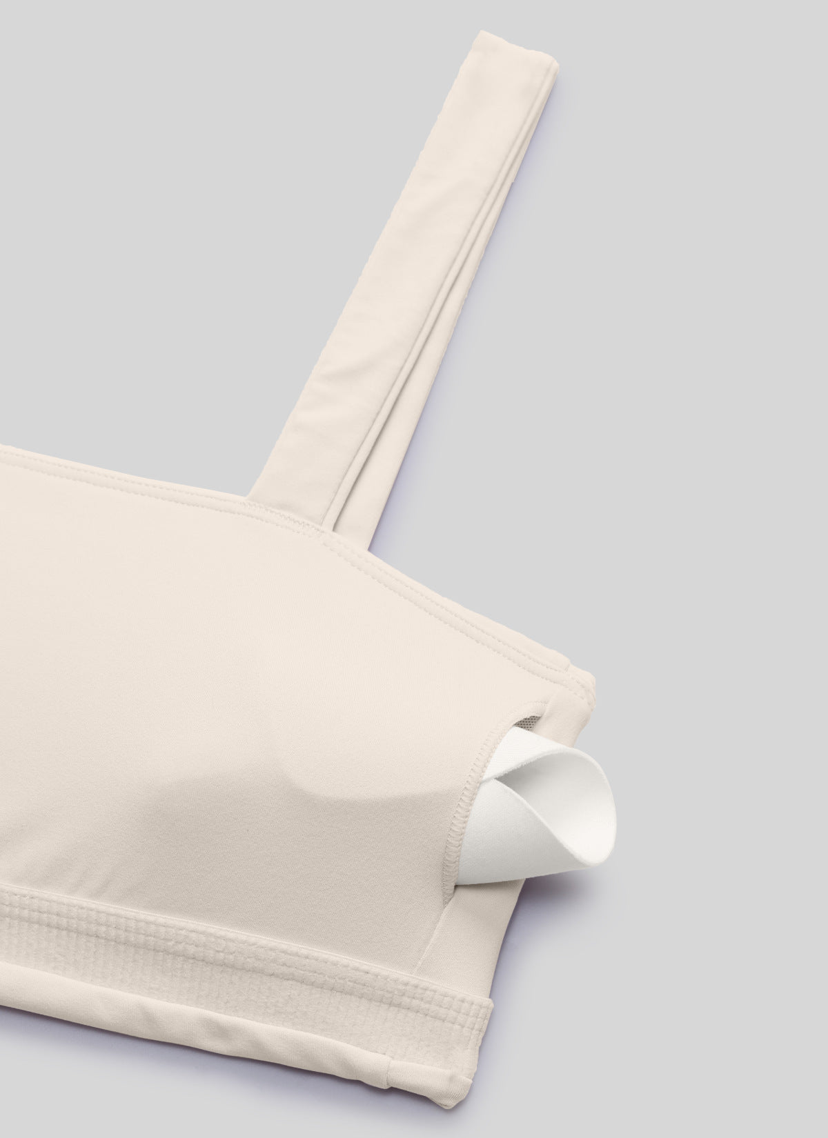 CRZ YOGA Women's Butterlift Workout Square Neck Built in Sports Bra Mojave Tan