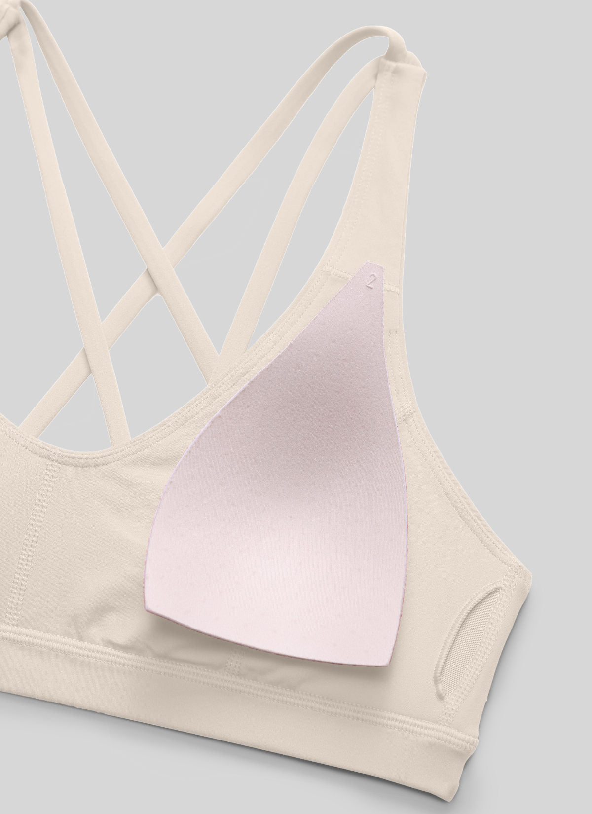 CRZ YOGA Women's Butterlift Workout U Neck Cross Back Sports Bra Mojave Tan