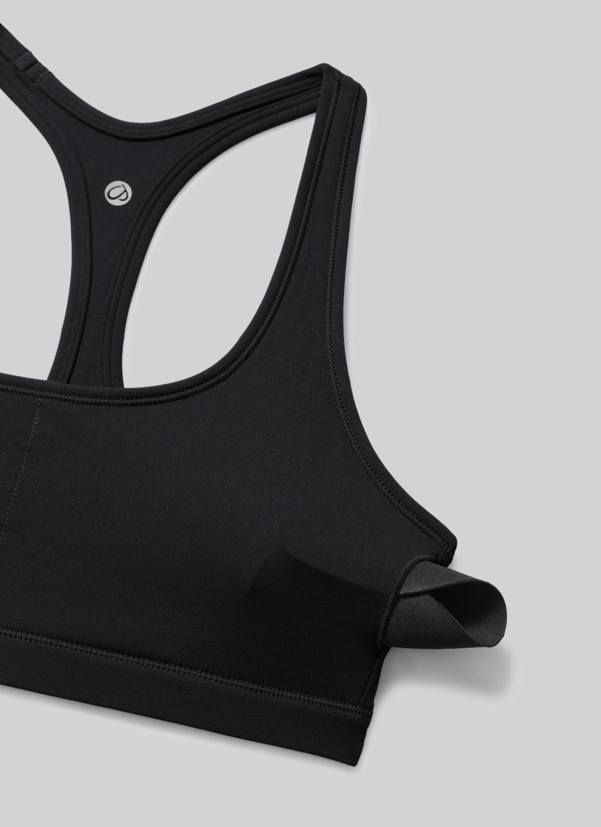 CRZ YOGA – Butterlift לנשים Butterlift , עם צווארון U, גב שחיין ופתח בצורת מפתח, בצבע שחור