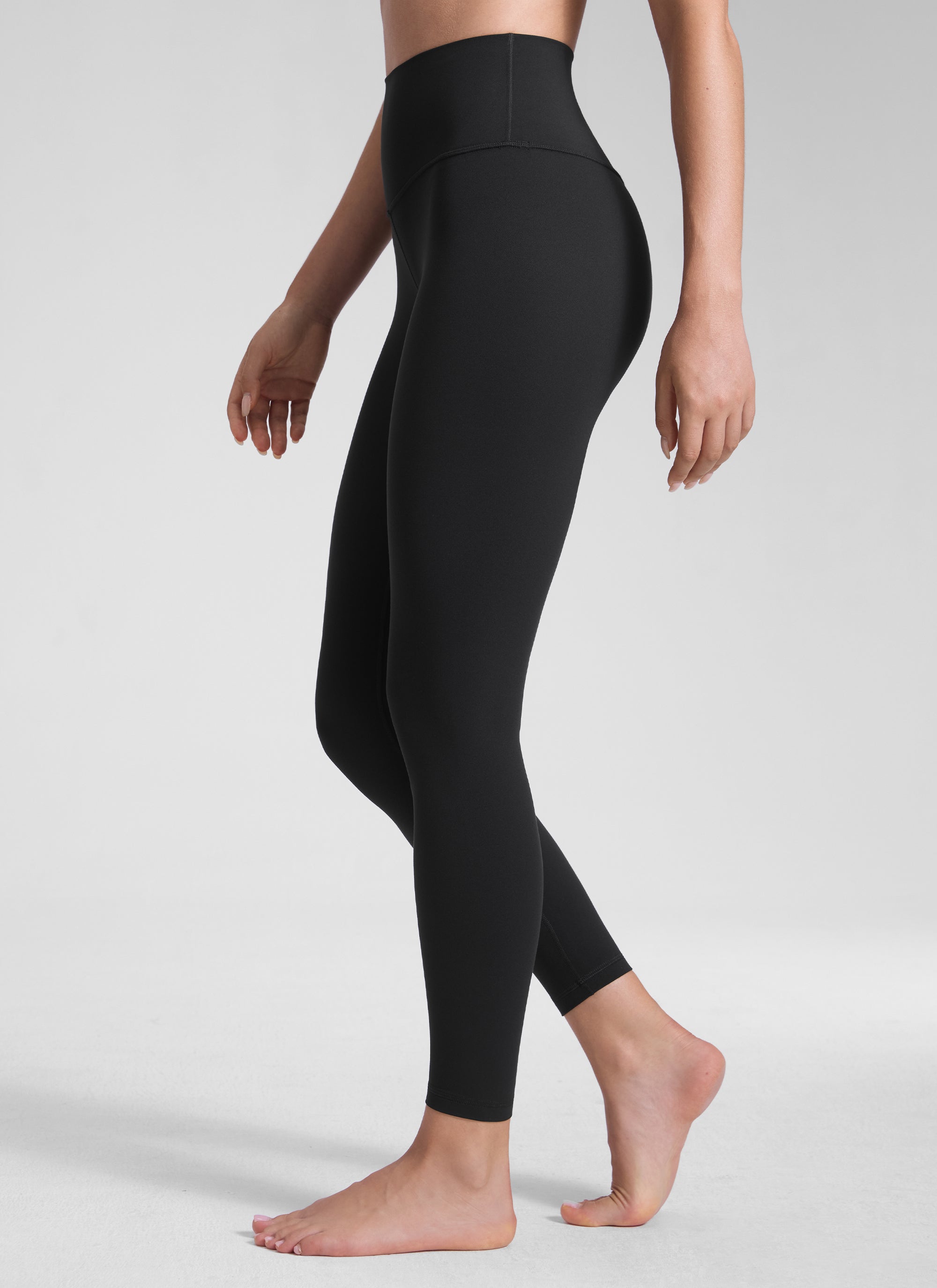 CRZ YOGA טייץ יוגה Butterluxe בגזרה גבוהה Yoga Lounge לנשים, 64 ס"מ, שחור