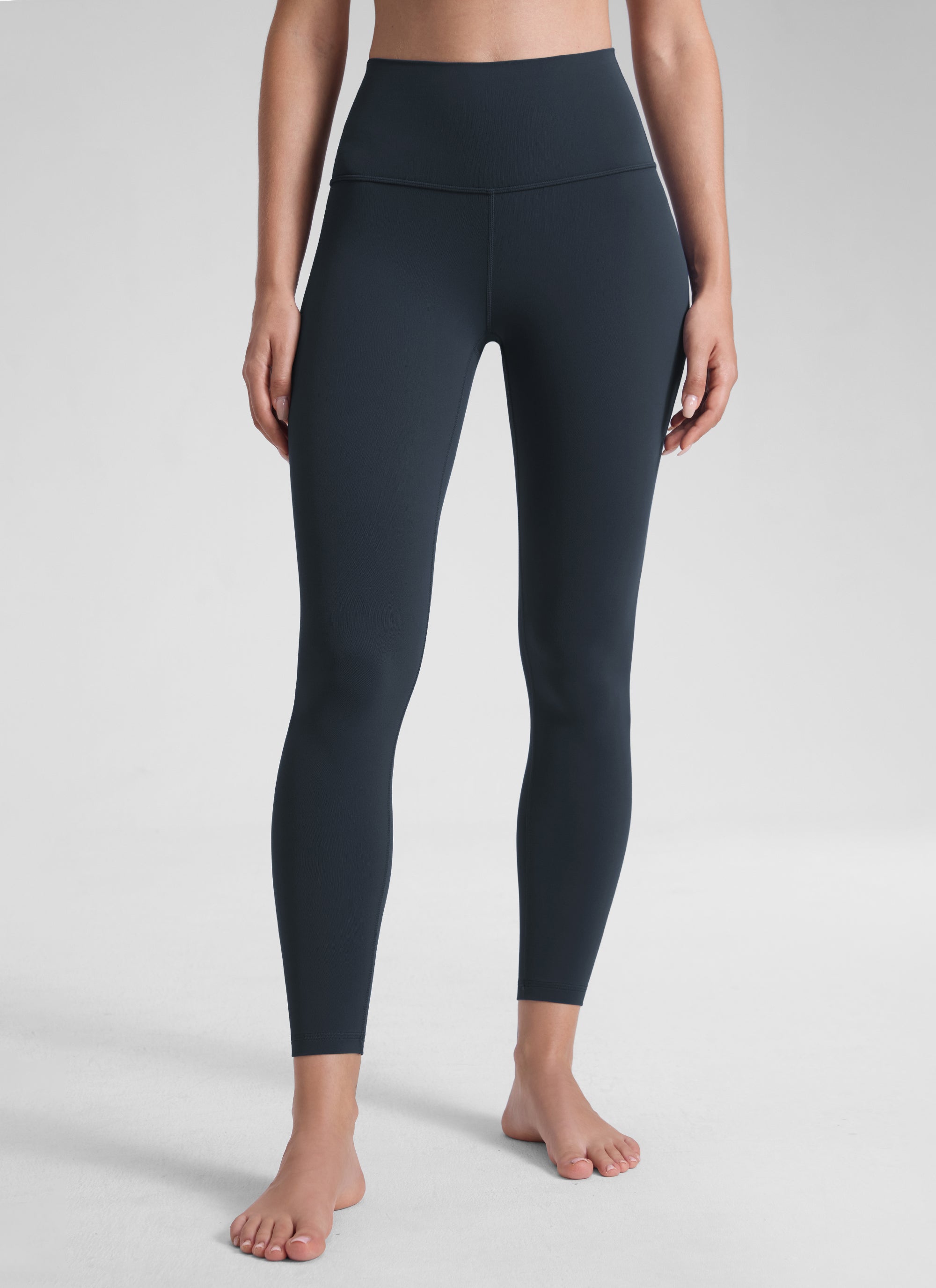 CRZ YOGA טייץ יוגה Butterluxe בגזרה גבוהה Yoga Lounge לנשים, 64 ס"מ, כחול נייבי אמיתי
