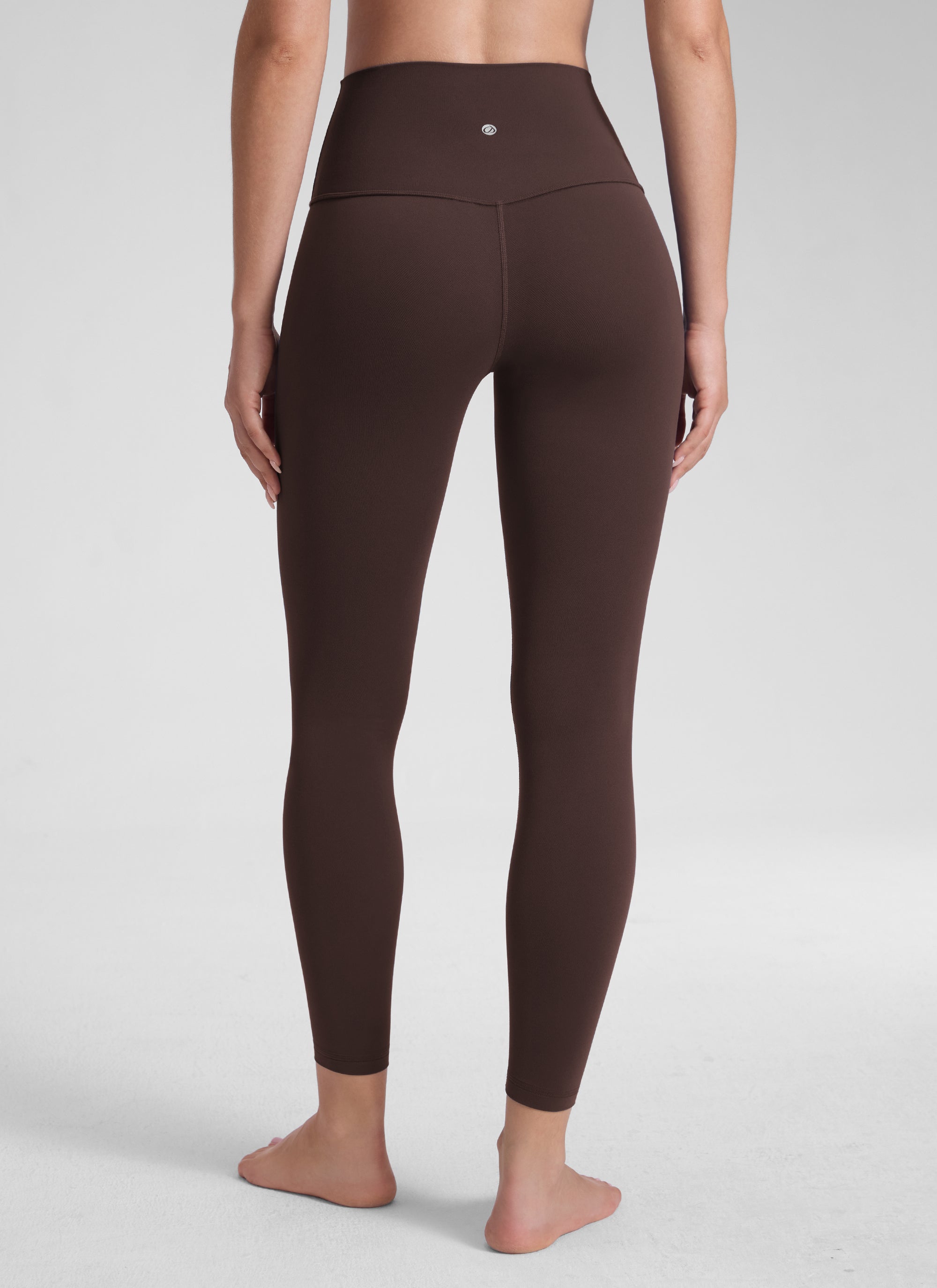CRZ YOGA טייץ יוגה Butterluxe בגזרה גבוהה Yoga Lounge לנשים, 64 ס"מ, חום פאדג' חם