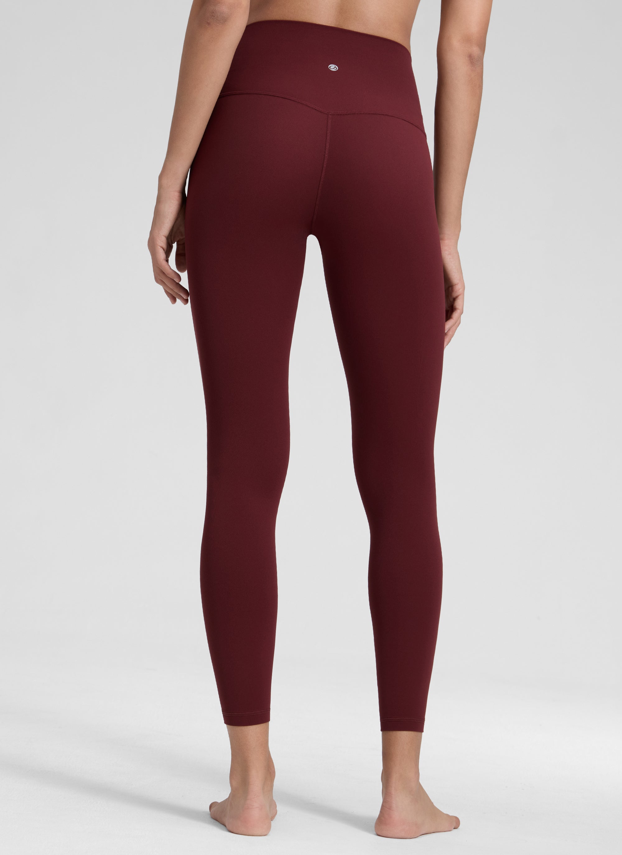 CRZ YOGA טייץ יוגה Butterluxe בגזרה גבוהה Yoga Lounge לנשים, 64 ס"מ, אדום מרלו