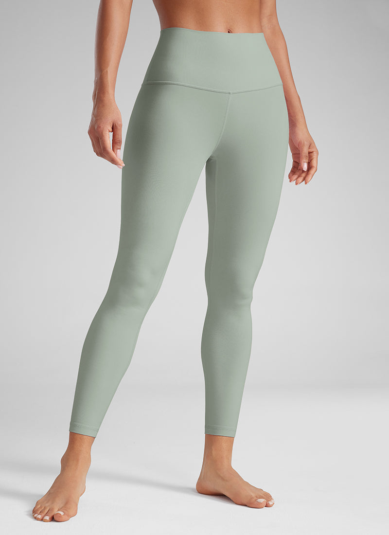 CRZ YOGA טייץ יוגה Butterluxe בגזרה גבוהה Yoga Lounge לנשים, 64 ס"מ, ירוק פאלם קורט