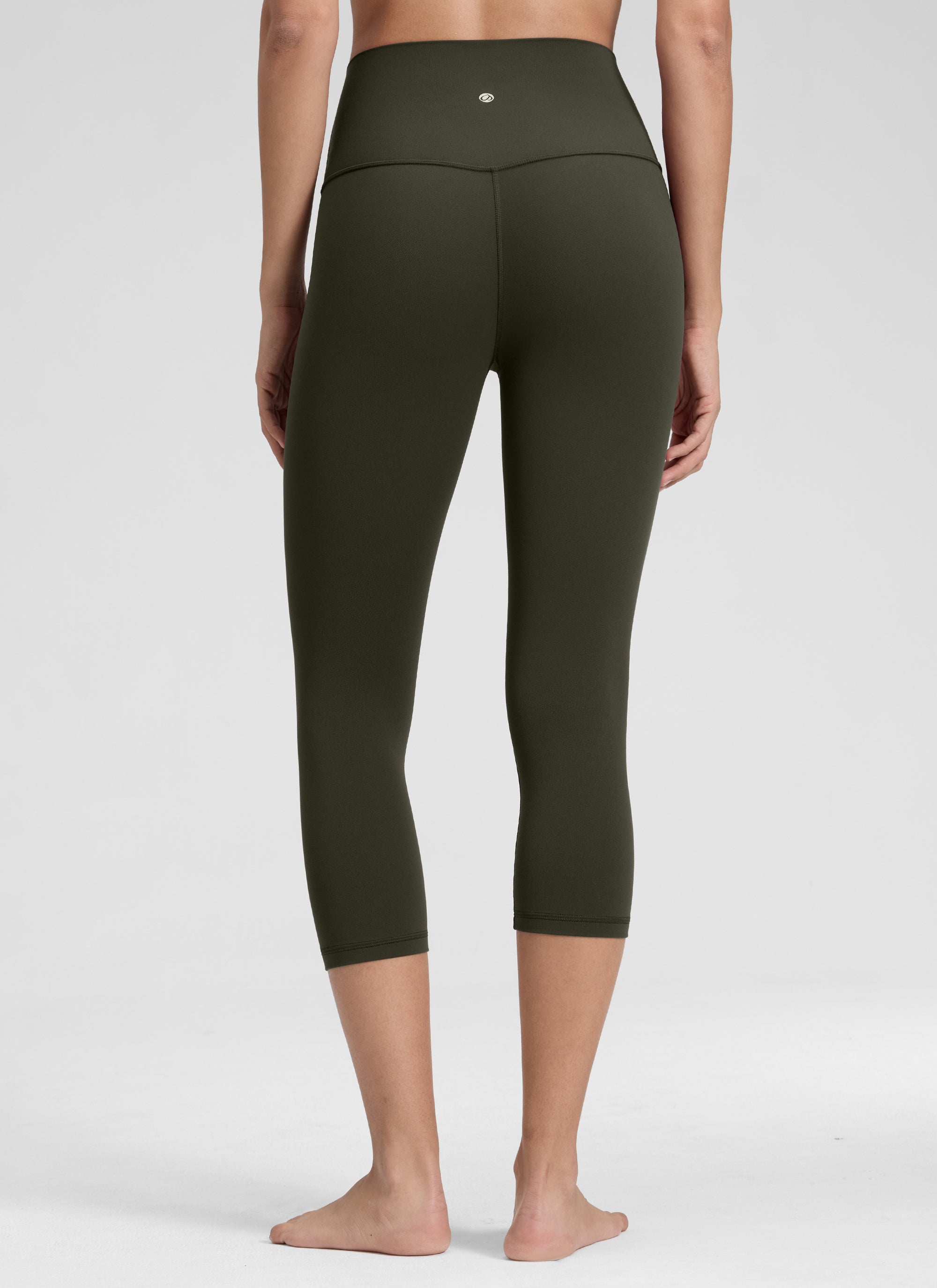 CRZ YOGA Women's Yoga Lounge High Rise Butterluxe Yoga Leggings 19'' Olive Green
