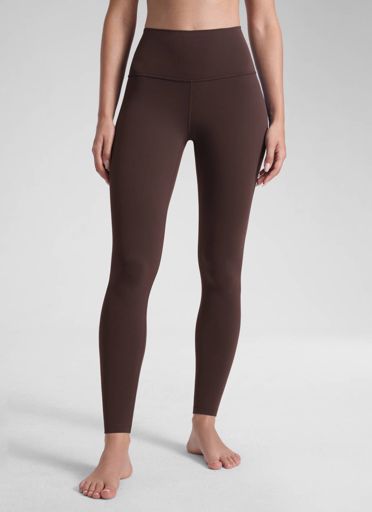 CRZ YOGA Women's Yoga Lounge High Rise Butterluxe Yoga Leggings 28'' Hot Fudge Brown