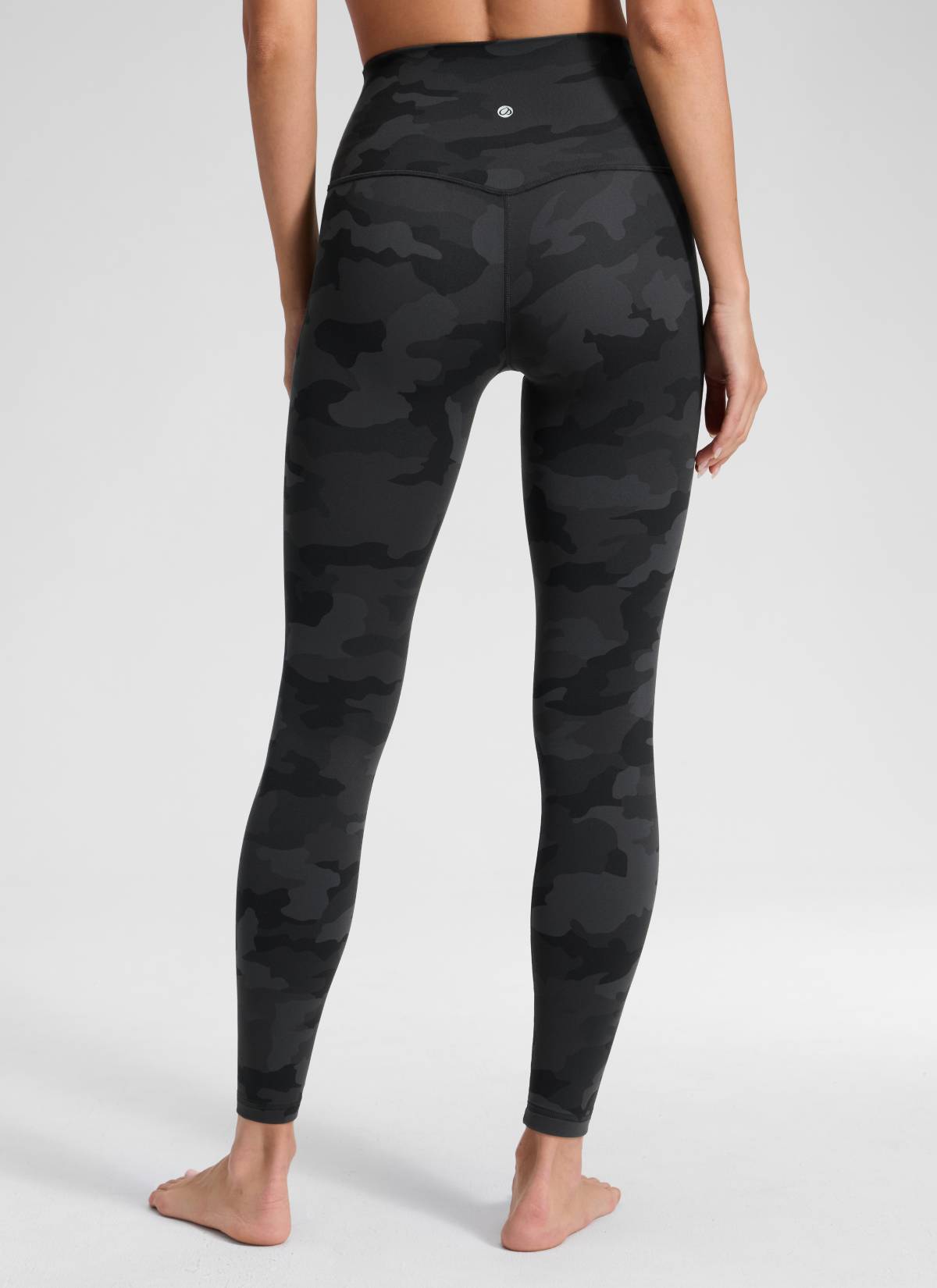 CRZ YOGA Women's Yoga Lounge High Rise Butterluxe Yoga Leggings 28'' Dark Grey Camouflage 2