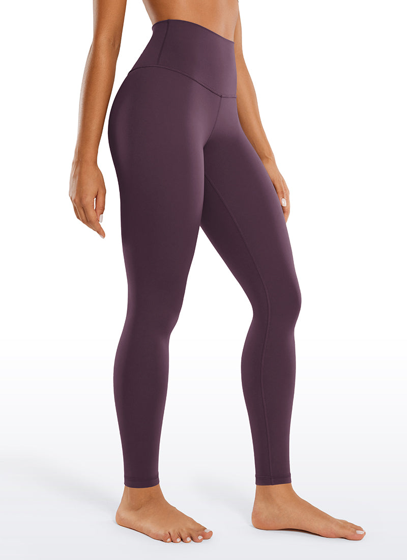 CRZ YOGA Women's Yoga Lounge High Rise Butterluxe Yoga Leggings 28'' Grape Thistle Purple