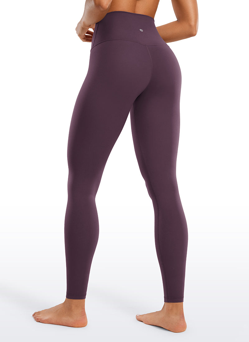 CRZ YOGA Women's Yoga Lounge High Rise Butterluxe Yoga Leggings 28'' Grape Thistle Purple