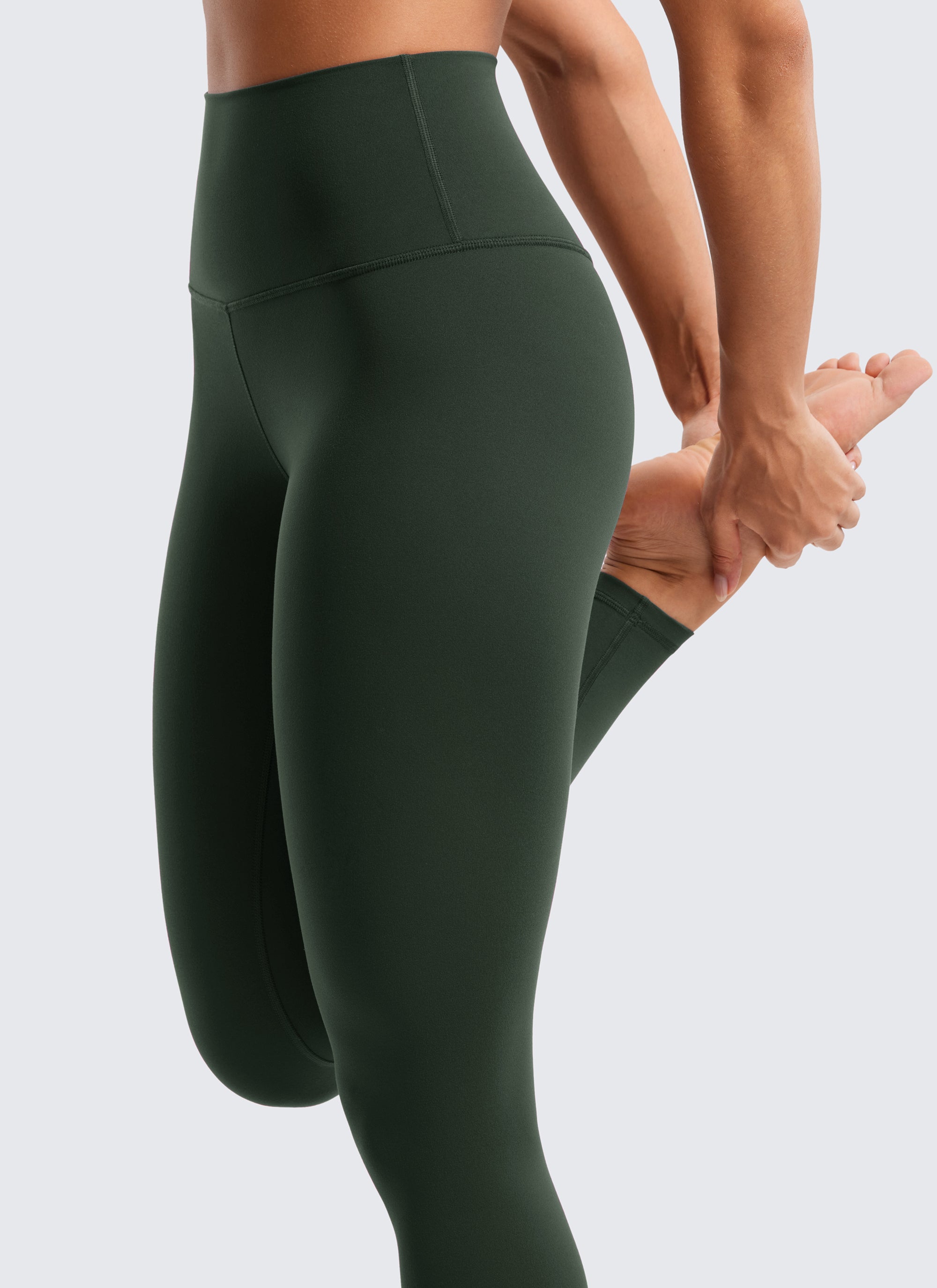 CRZ YOGA Women's Yoga Lounge High Rise Butterluxe Yoga Leggings 28'' Legend Green