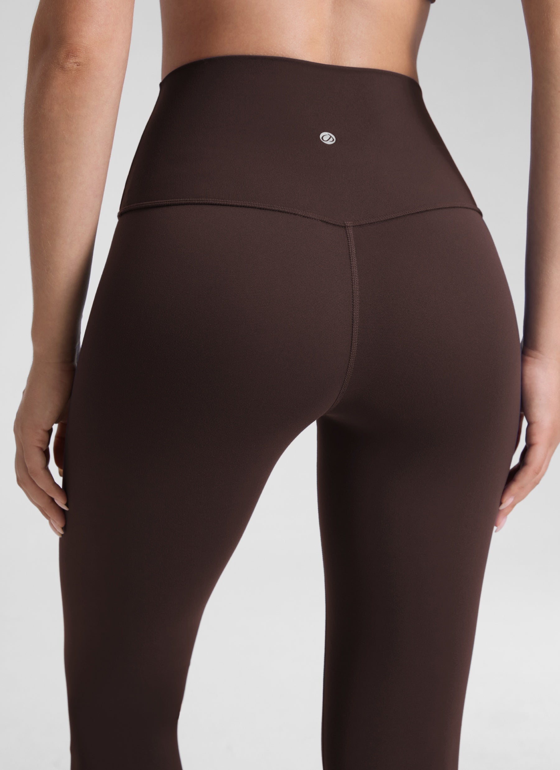 CRZ YOGA – טייץ יוגה לנשים בסגנון "יוגה לאונג'", גזרה גבוהה, Butterluxe , אורך 30 אינץ', צבע חום שוקולד חם
