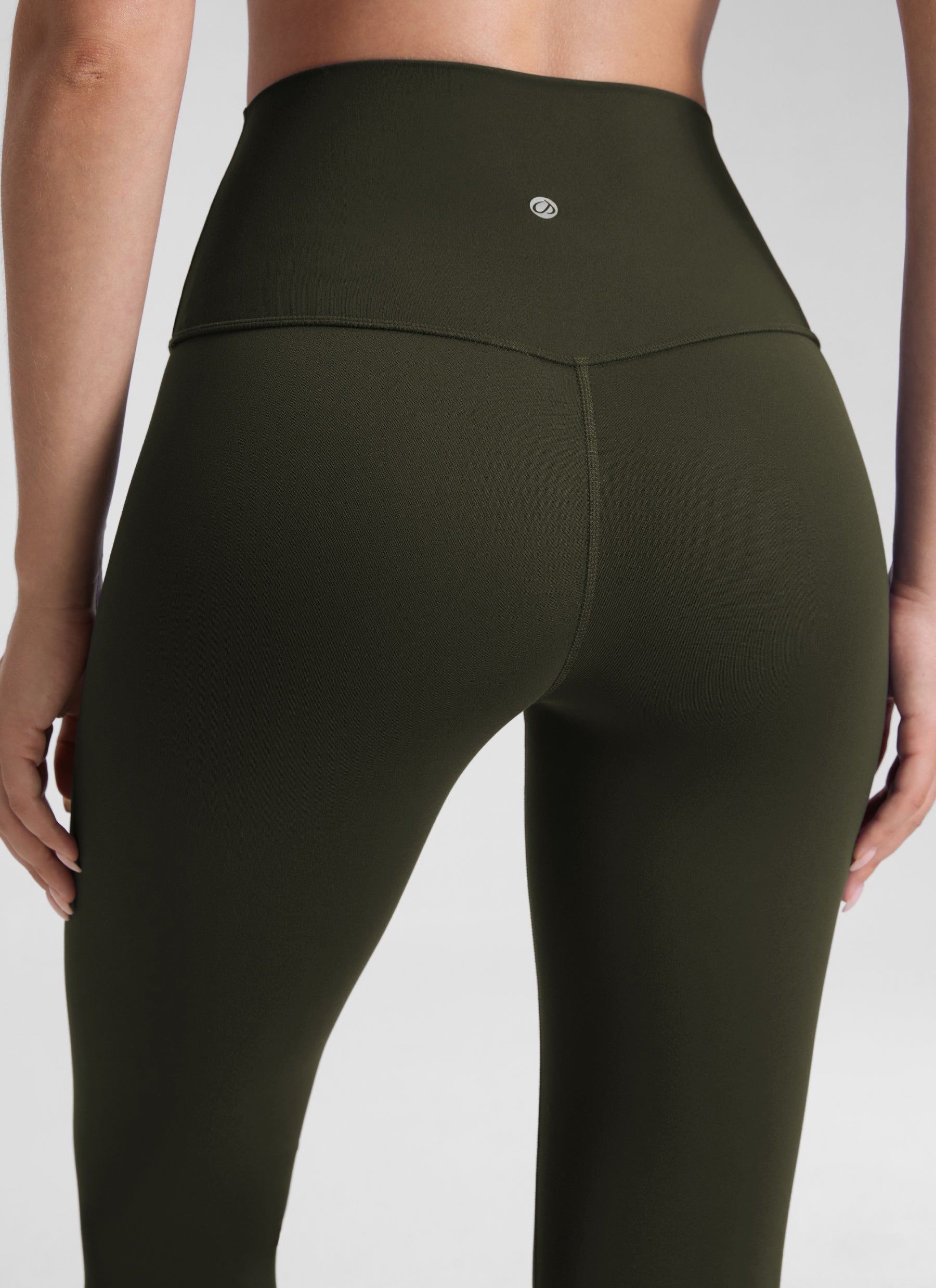 CRZ YOGA – טייץ יוגה לנשים בסגנון " Butterluxe לאונג'", גזרה גבוהה, Butterluxe , אורך 30 אינץ', ירוק זית