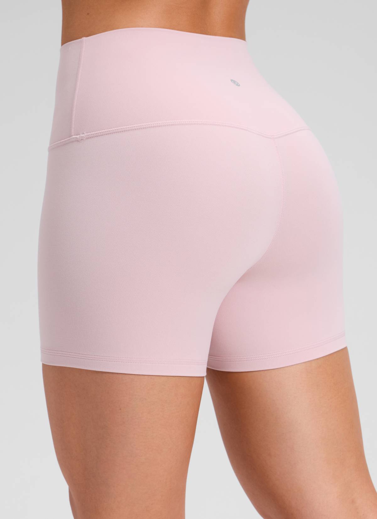 CRZ YOGA Women's Yoga High Rise Biker Shorts Butterluxe Shorts 4'' Pink Haze
