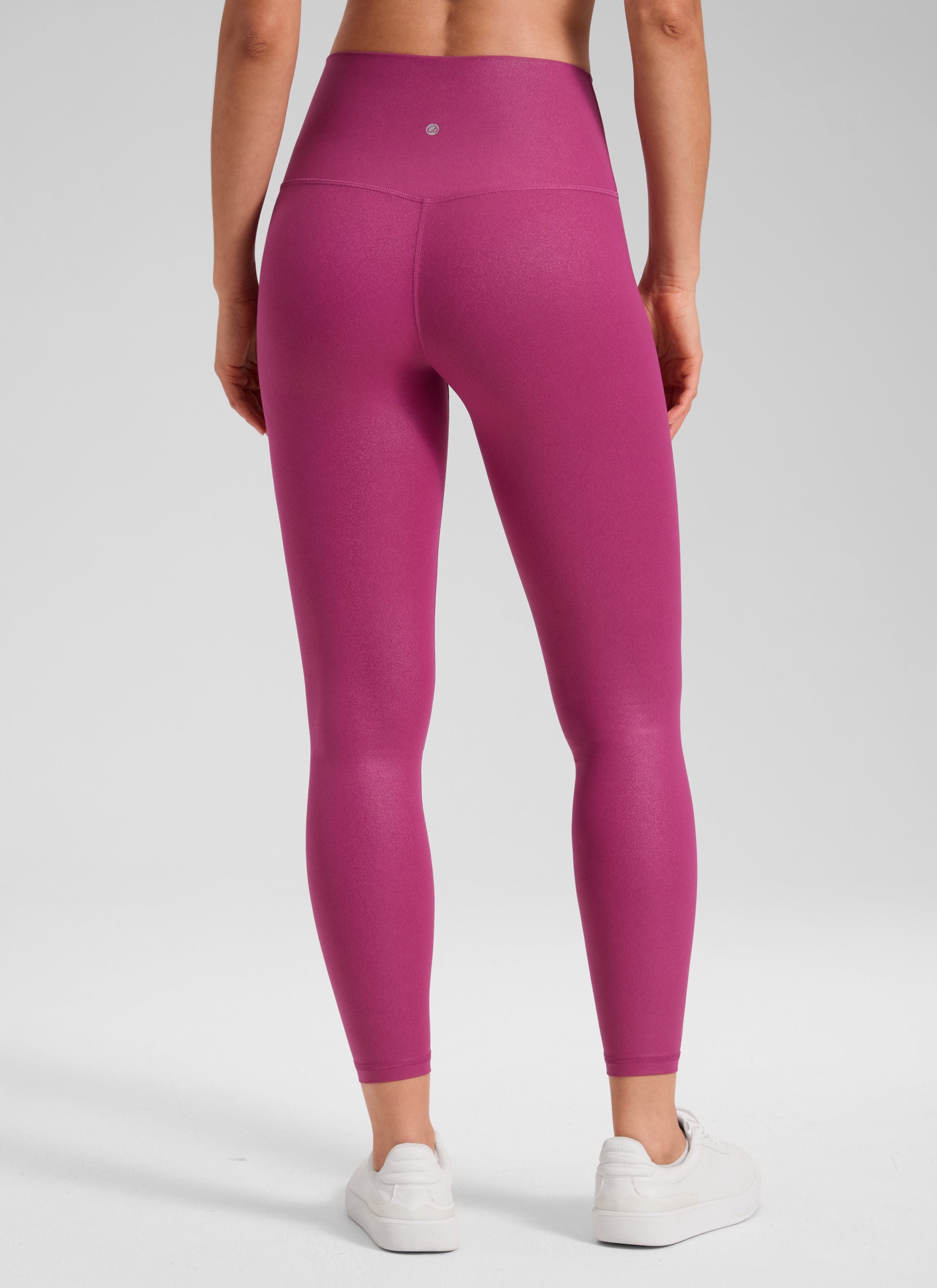 CRZ YOGA – טייץ לנשים מעור מלאכותי Butterluxe , 25 אינץ', סגול מג'נטה, דוגמה קלאסית