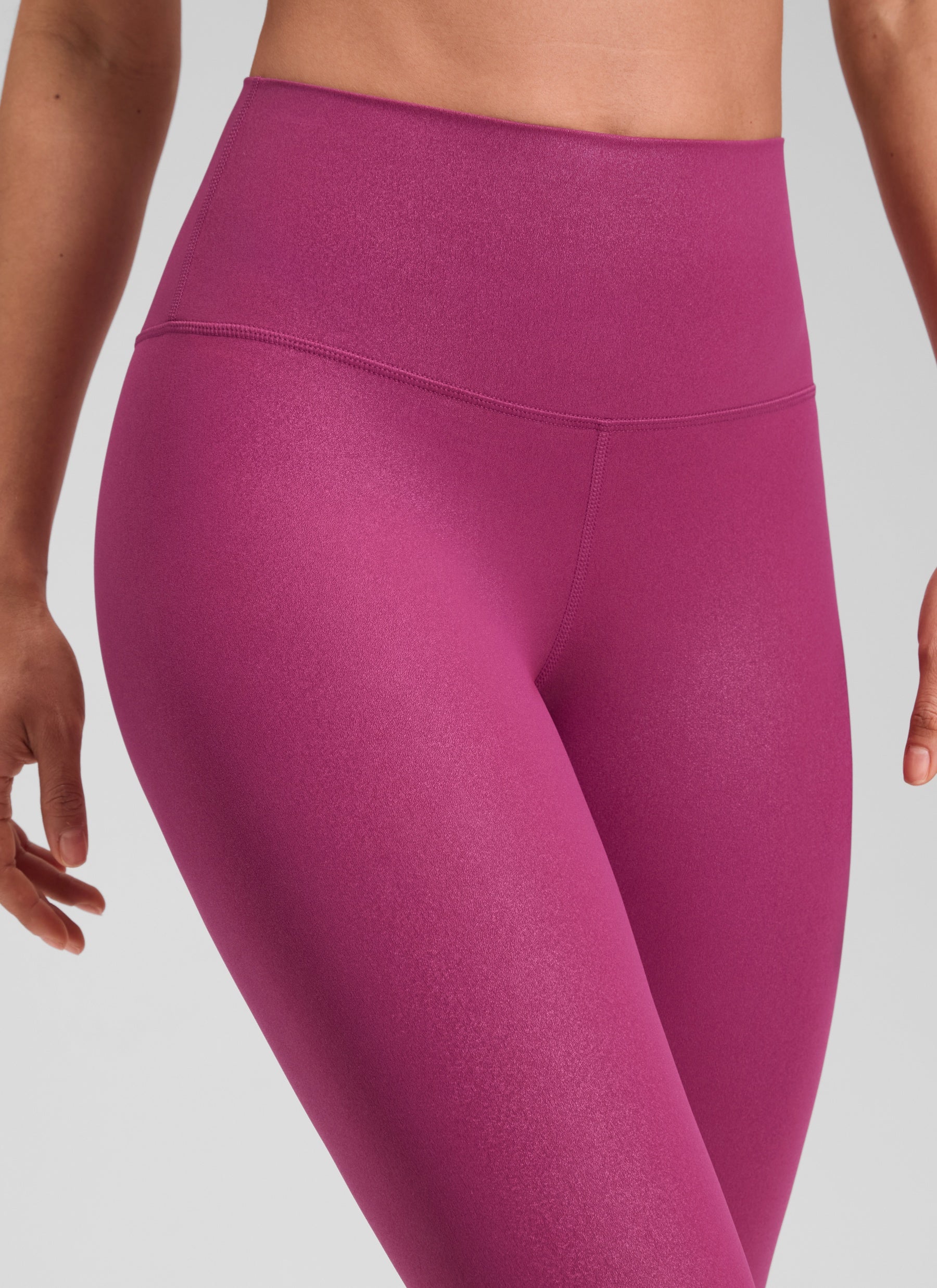 CRZ YOGA – טייץ לנשים מעור מלאכותי Butterluxe , 25 אינץ', סגול מג'נטה, דוגמה קלאסית