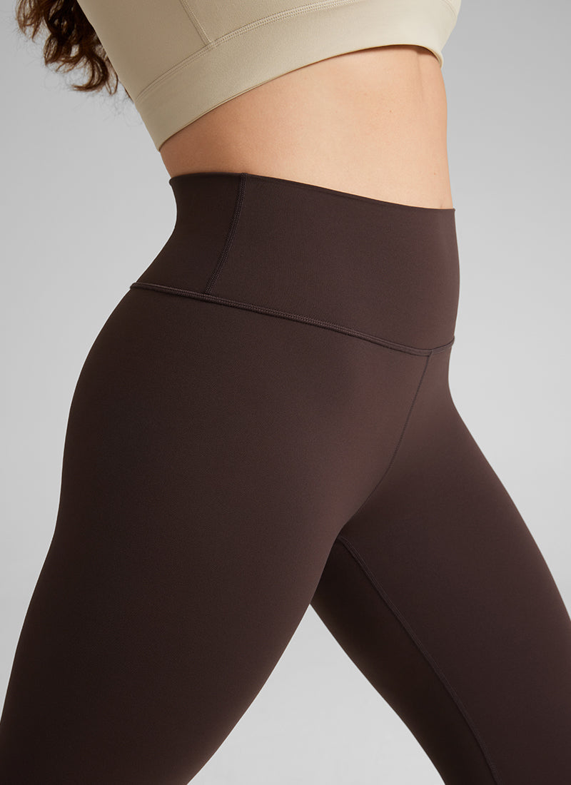CRZ YOGA – Butterluxe יוגה לנשים במותניים גבוהות במידות גדולות Butterluxe , 25 אינץ', בצבע חום שוקולד חם