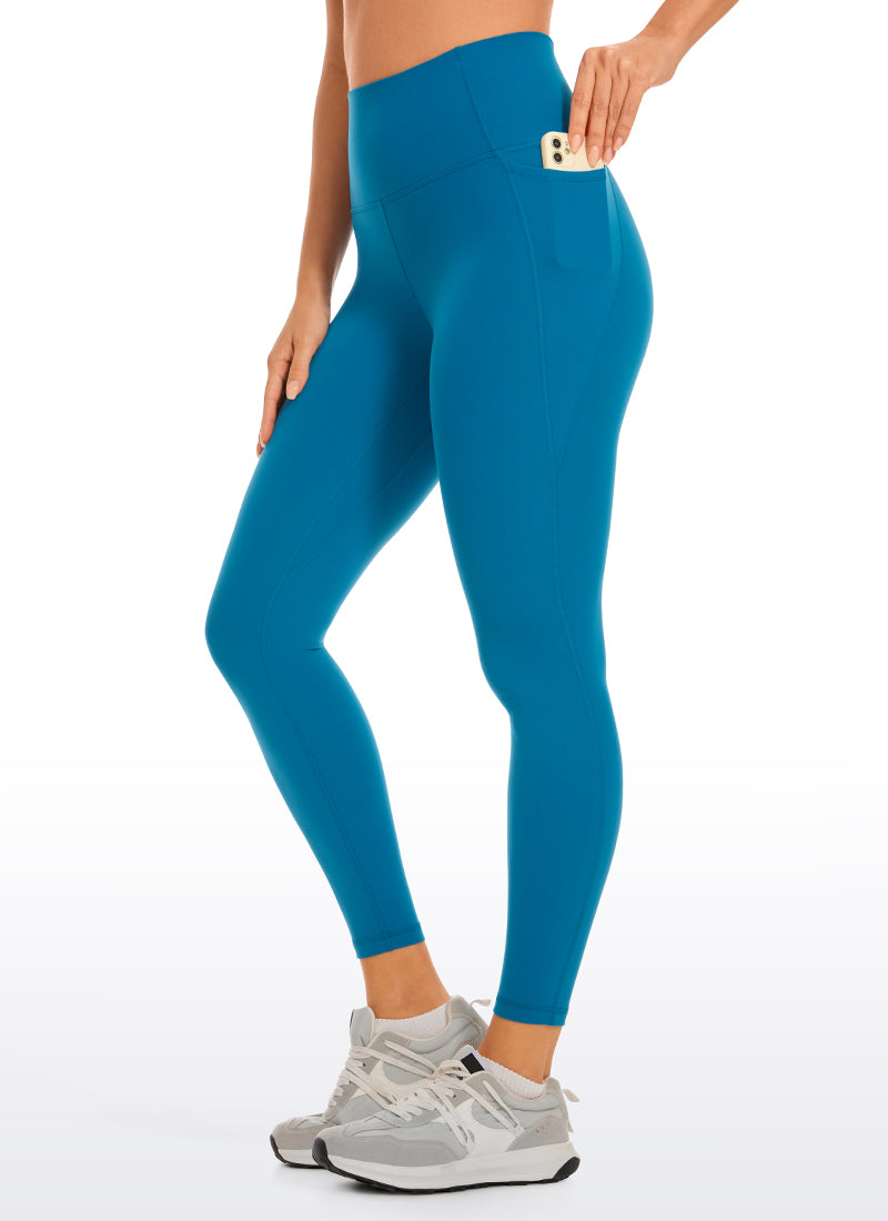 CRZ YOGA Women's Yoga Lounge High Rise Butterluxe Pocket Leggings 25'' Super-sonic Blue