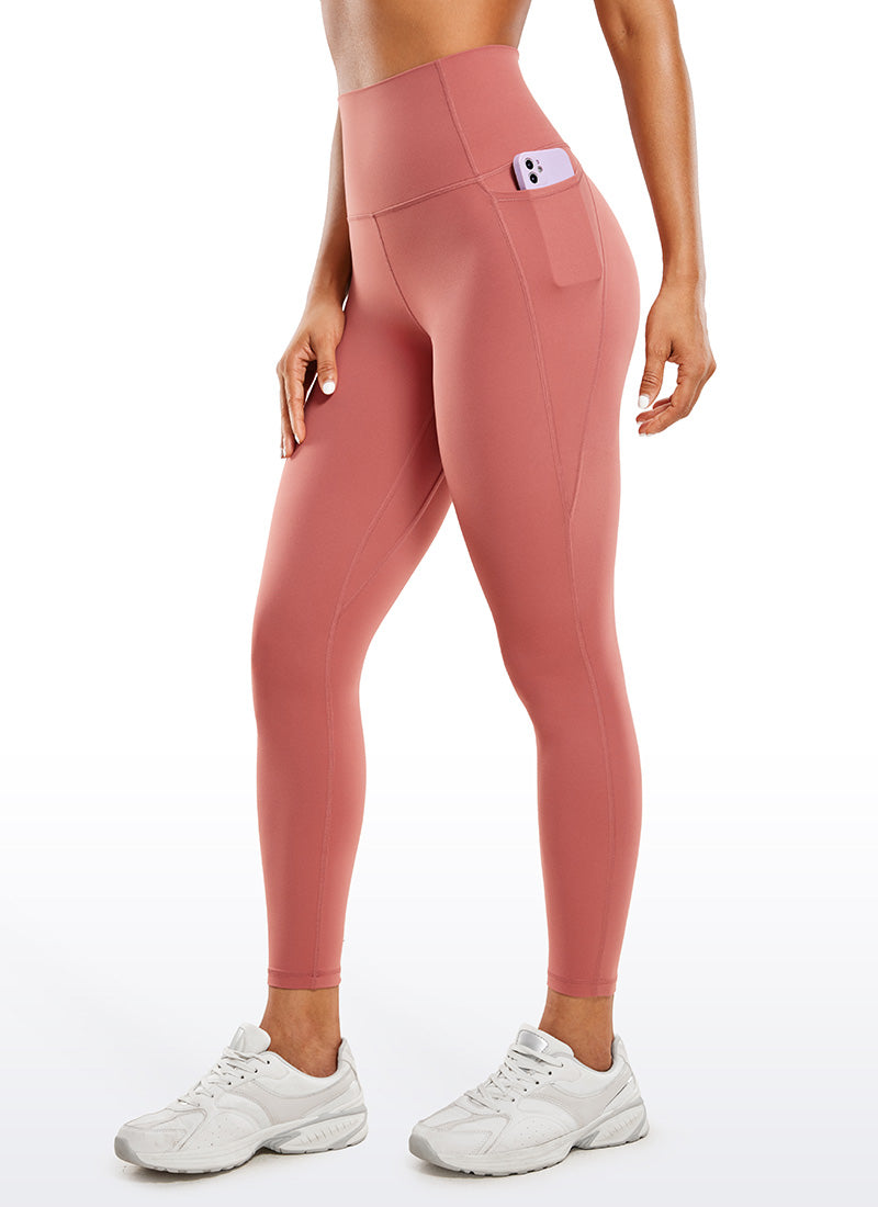 CRZ YOGA Women's Yoga Lounge High Rise Butterluxe Pocket Leggings 25'' Briar Rose