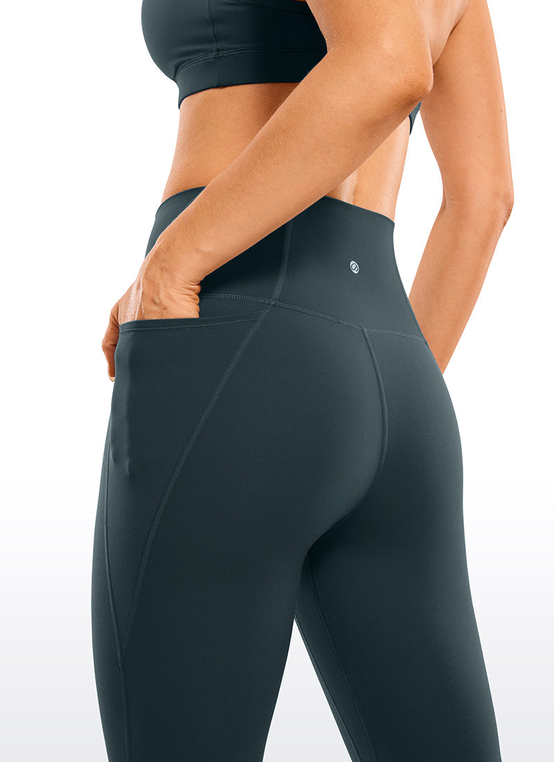 CRZ YOGA – טייץ קפרי לנשים עם כיסים, באורך Butterluxe , מידה 13
