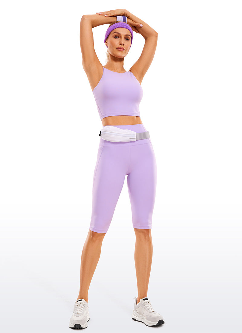 CRZ YOGA – טייץ קפרי לנשים עם כיסים, באורך Butterluxe , מידה 13
