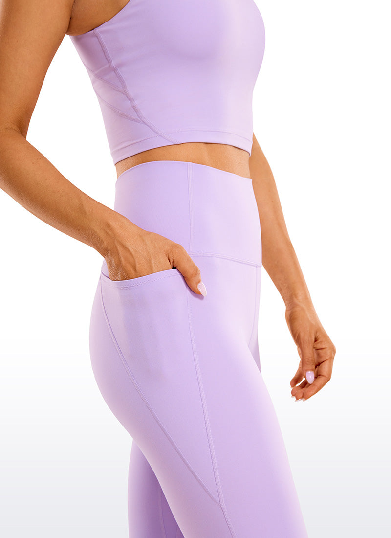 CRZ YOGA – טייץ קפרי לנשים עם כיסים, באורך Butterluxe , מידה 13