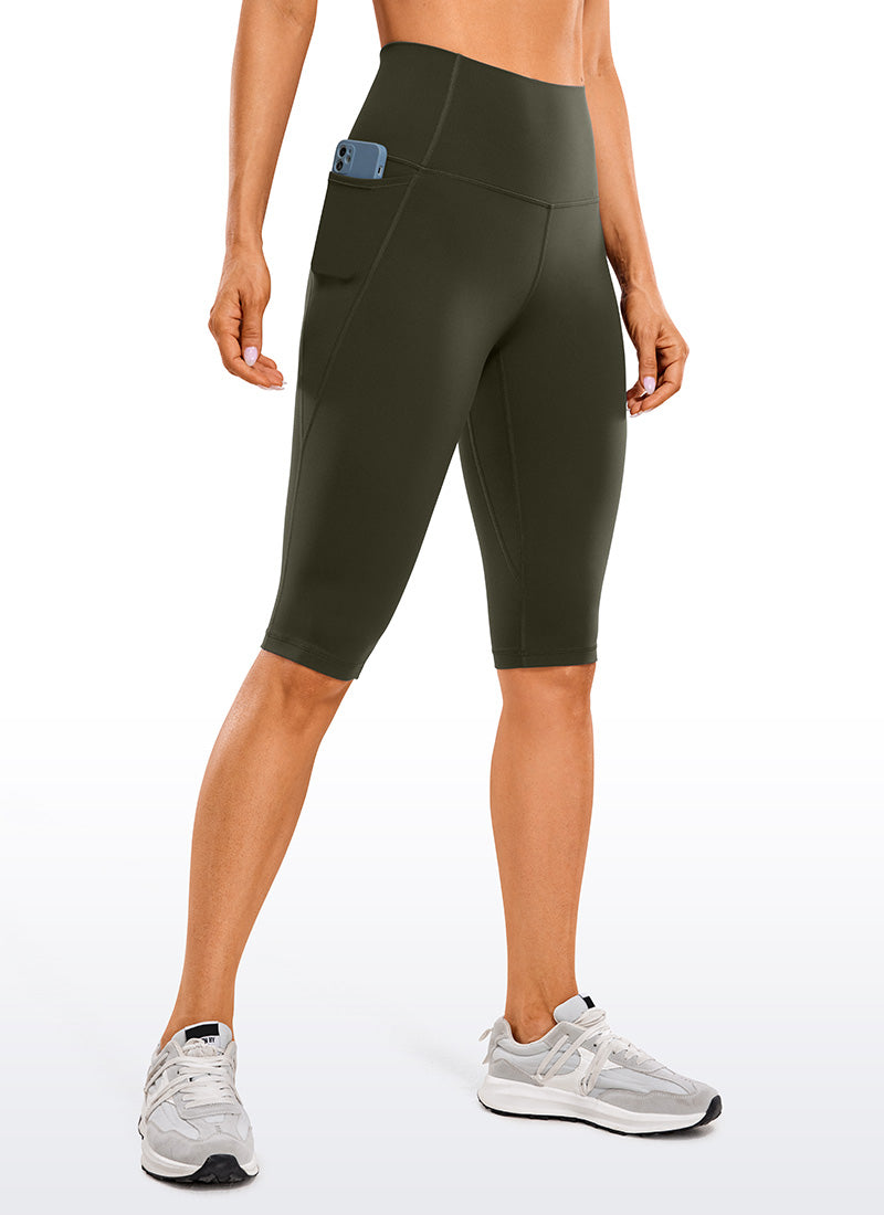 CRZ YOGA – טייץ קפרי לנשים עם כיסים, באורך Butterluxe , מידה 13