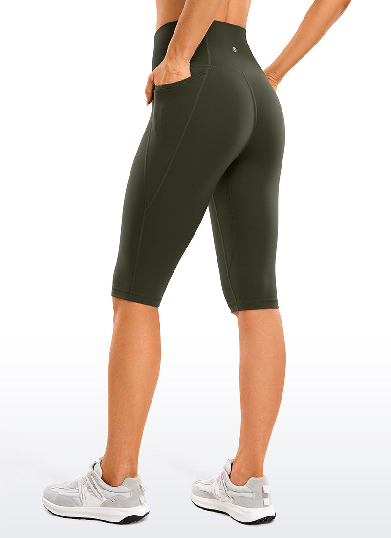CRZ YOGA – טייץ קפרי לנשים עם כיסים, באורך Butterluxe , מידה 13