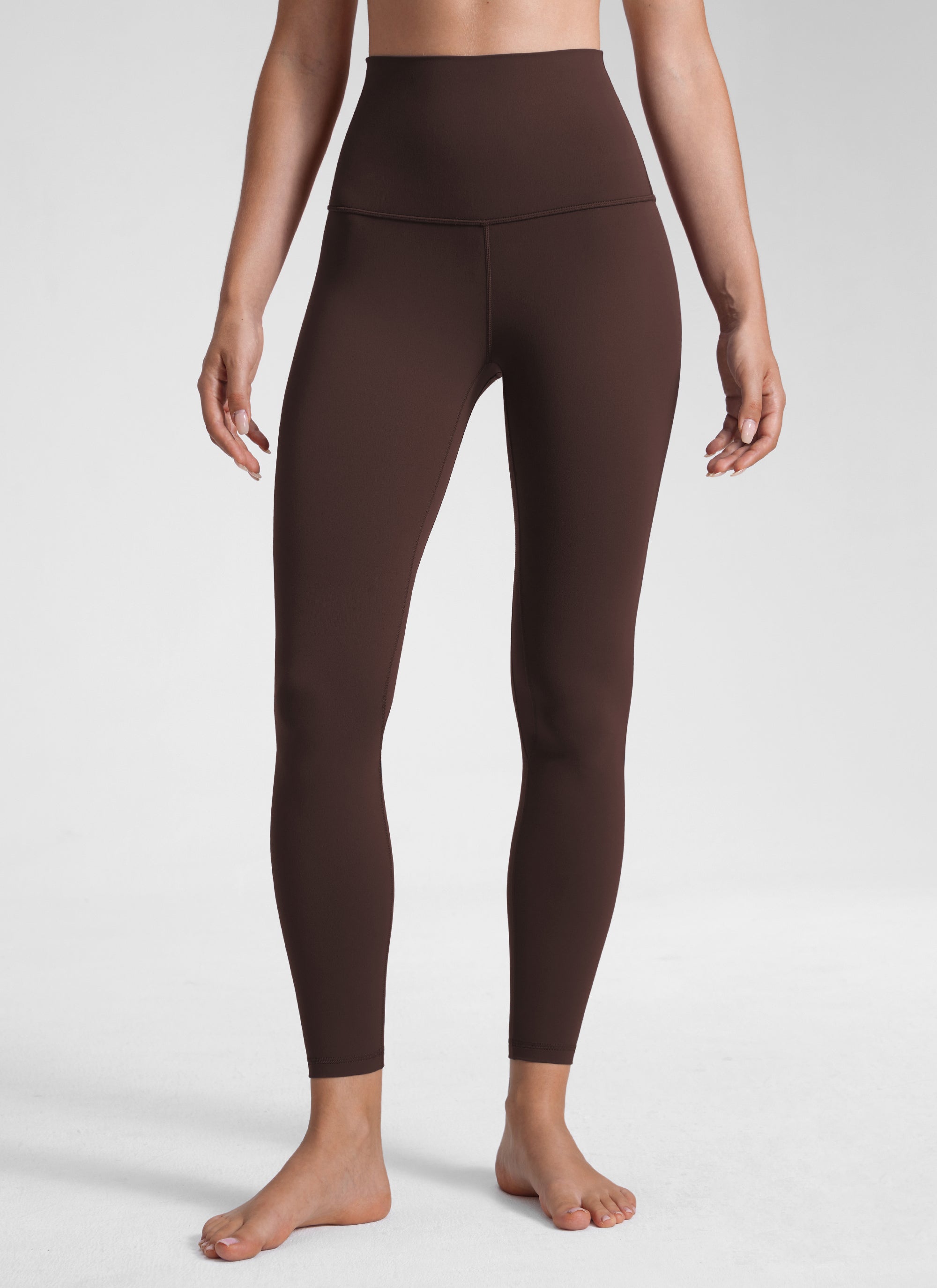 CRZ YOGA Women's Lounge Super High Rise Butterluxe Yoga Leggings 25'' Hot Fudge Brown