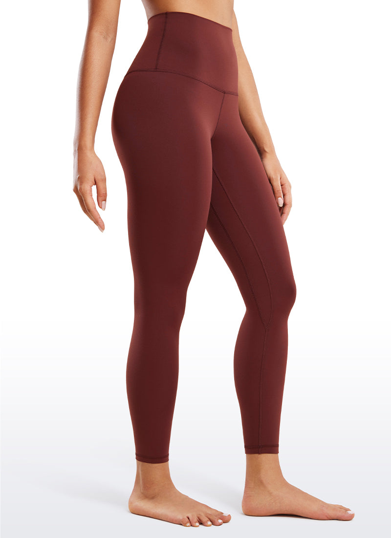 CRZ YOGA Butterluxe טייץ יוגה לנשים לפנאי, מותן סופר גבוה, 64 ס"מ, אדום זוהר לילי