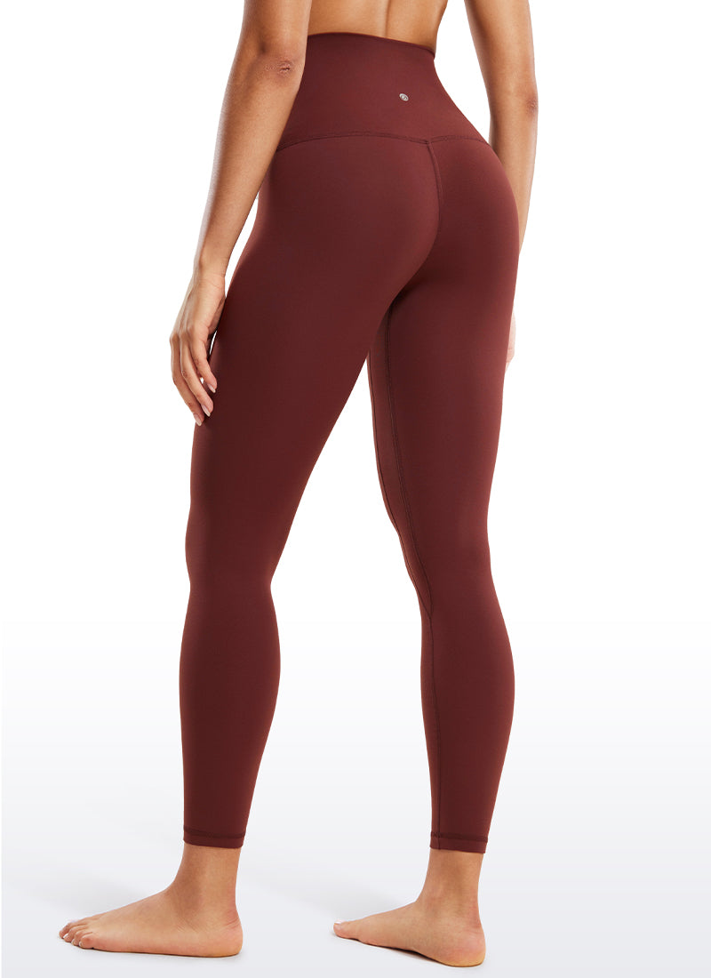CRZ YOGA Butterluxe טייץ יוגה לנשים לפנאי, מותן סופר גבוה, 64 ס"מ, אדום זוהר לילי