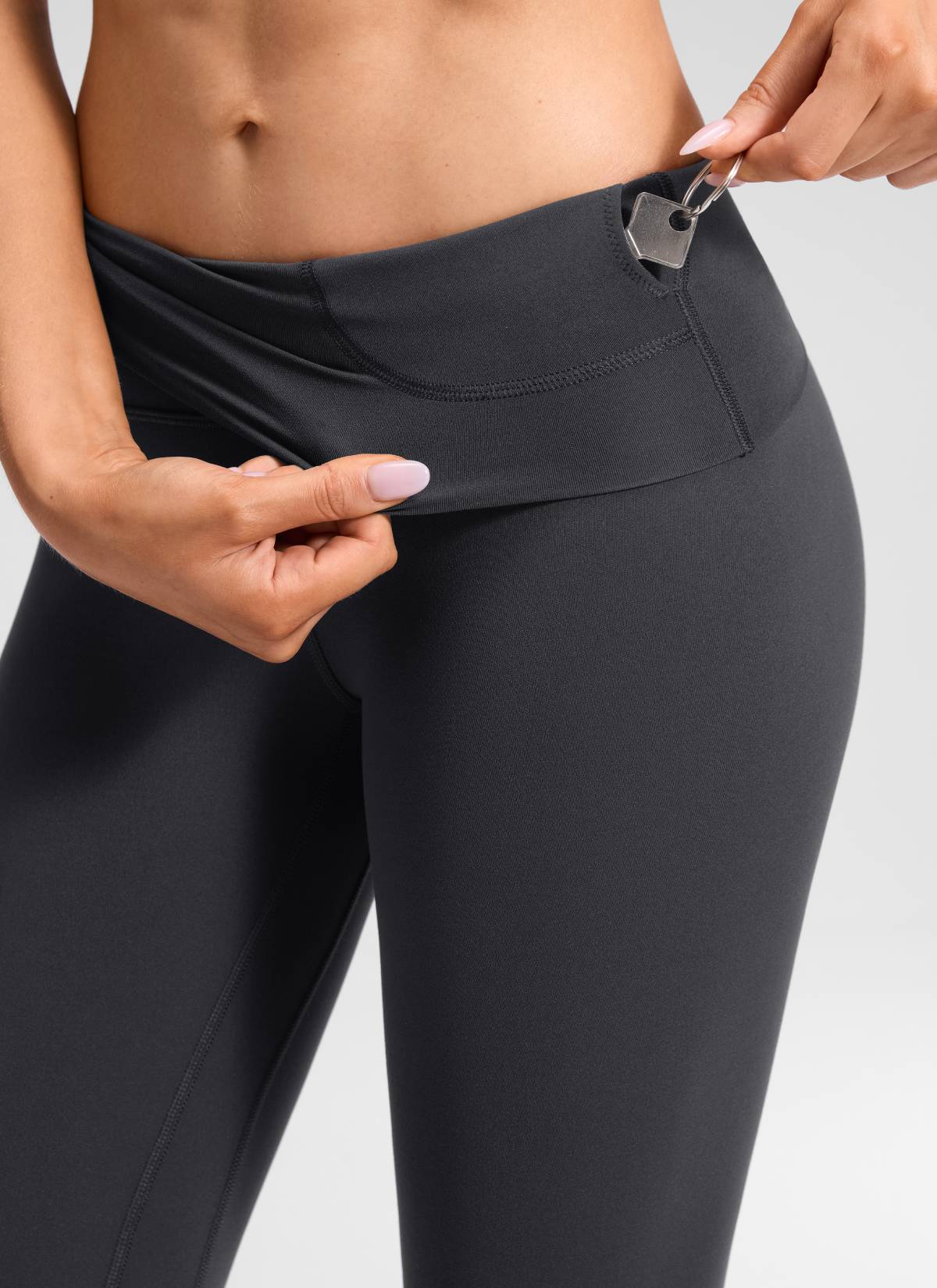 CRZ YOGA Women's Lounge Super High Rise Butterluxe Yoga Leggings 25'' Mysterious Grey