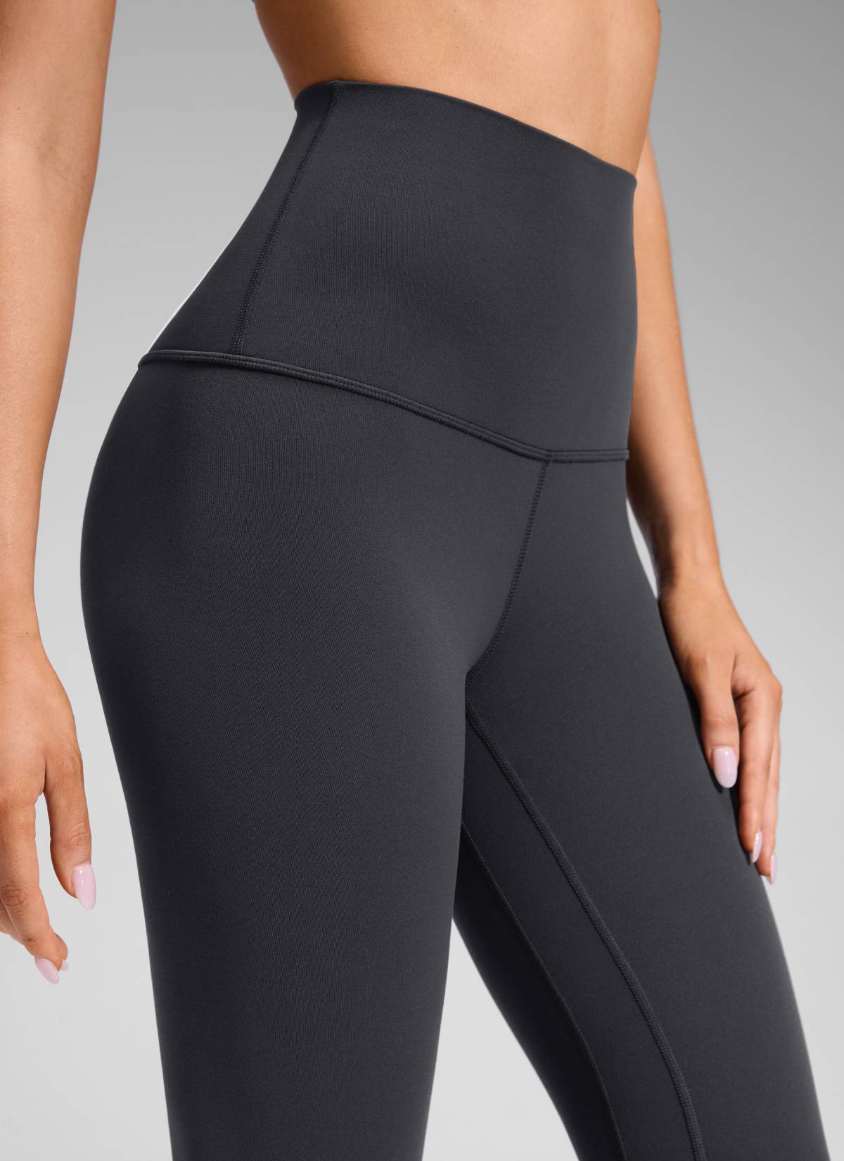 CRZ YOGA Women's Lounge Super High Rise Butterluxe Yoga Leggings 25'' Mysterious Grey