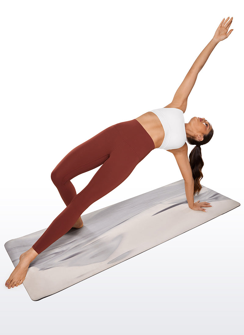 CRZ YOGA – טייץ יוגה לנשים עם מותניים גבוהים במיוחד Butterluxe , 28 אינץ', חום-ג'וג'ובה