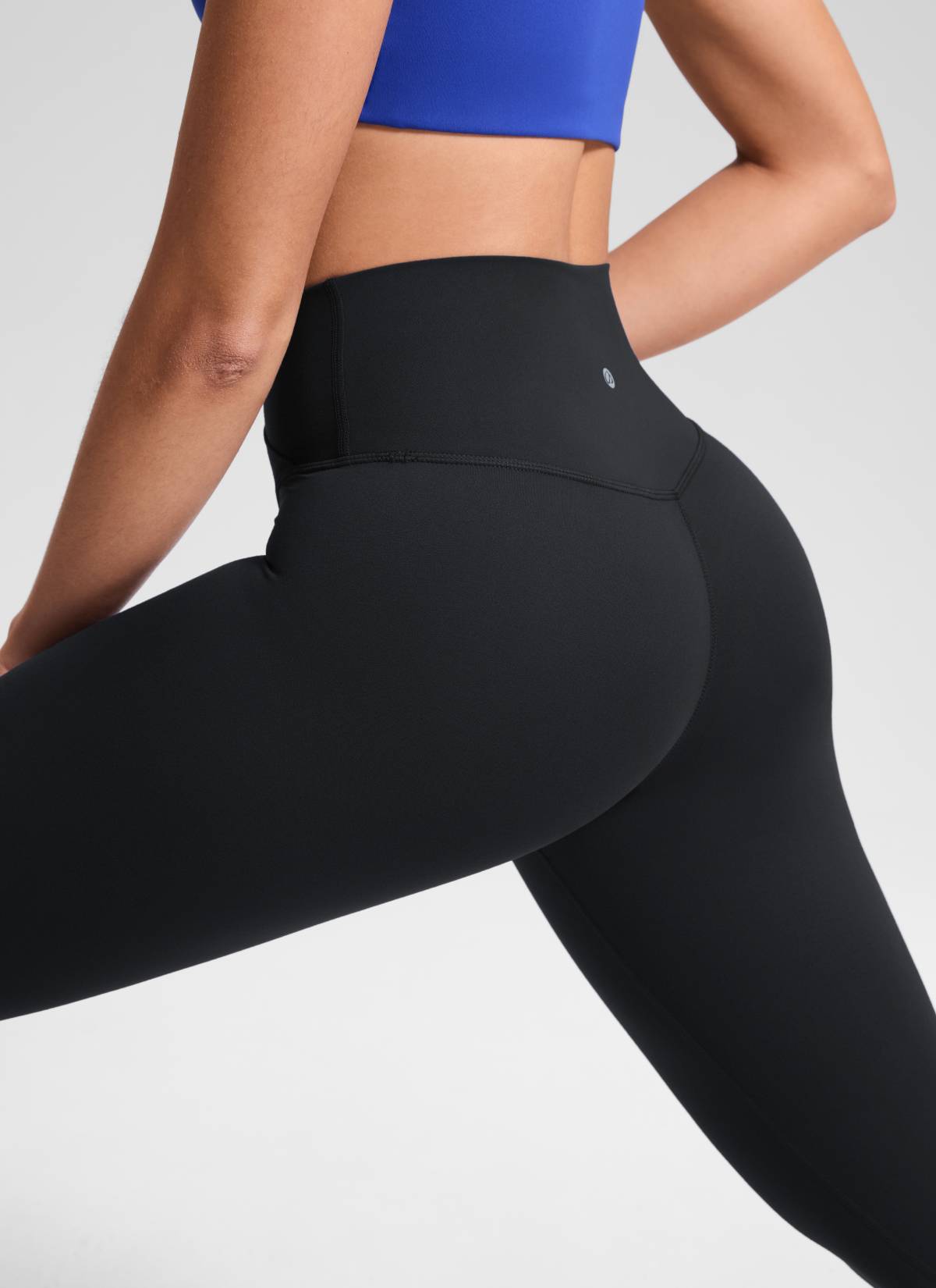CRZ YOGA Women's High Rise Butterluxe Yoga Leggings 25'' V Cross Waist Black