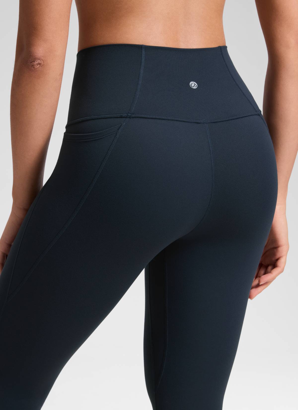 CRZ YOGA Women's Yoga High Rise Butterluxe Capri with Pockets 21'' True Navy