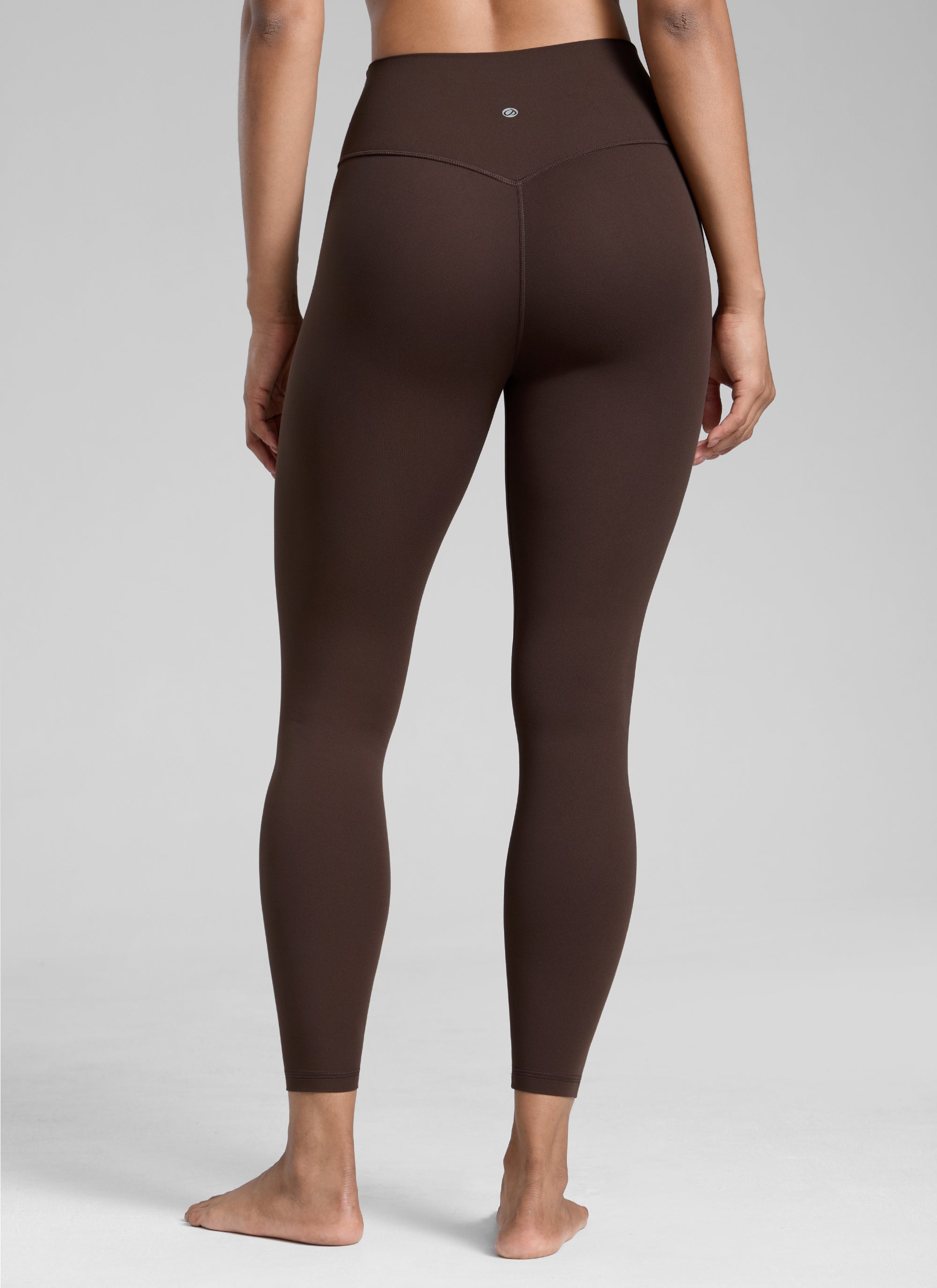 CRZ YOGA – טייץ Butterlift לנשים לאימון, בגזרה גבוהה Butterlift , 25 אינץ', בצבע חום שוקולד חם