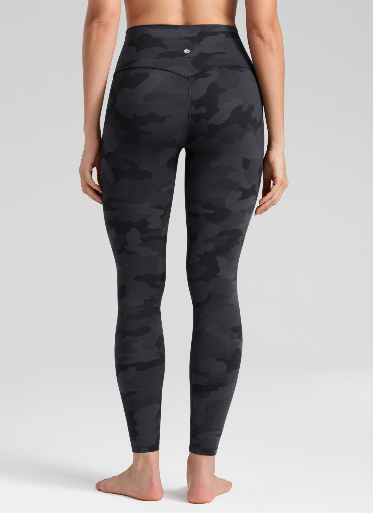 CRZ YOGA Women's Workout High Rise Butterlift Yoga Leggings 28'' Dark Grey Camouflage 2
