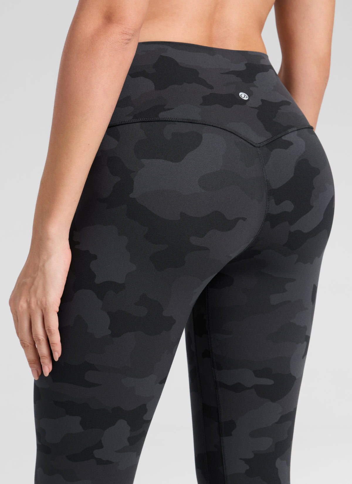 CRZ YOGA Women's Workout High Rise Butterlift Yoga Leggings 28'' Dark Grey Camouflage 2