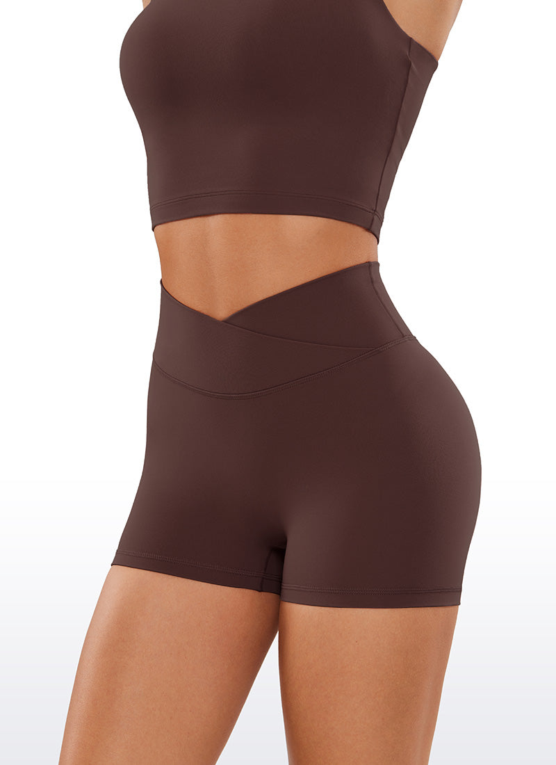 CRZ YOGA – מכנסי אופניים קצרים לנשים Butterluxe ללא תפר קדמי 3