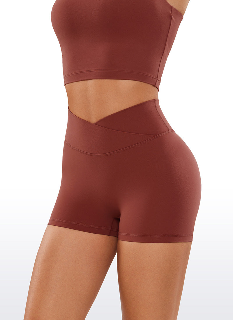 CRZ YOGA – מכנסי אופניים קצרים לנשים Butterluxe ללא תפר קדמי 3