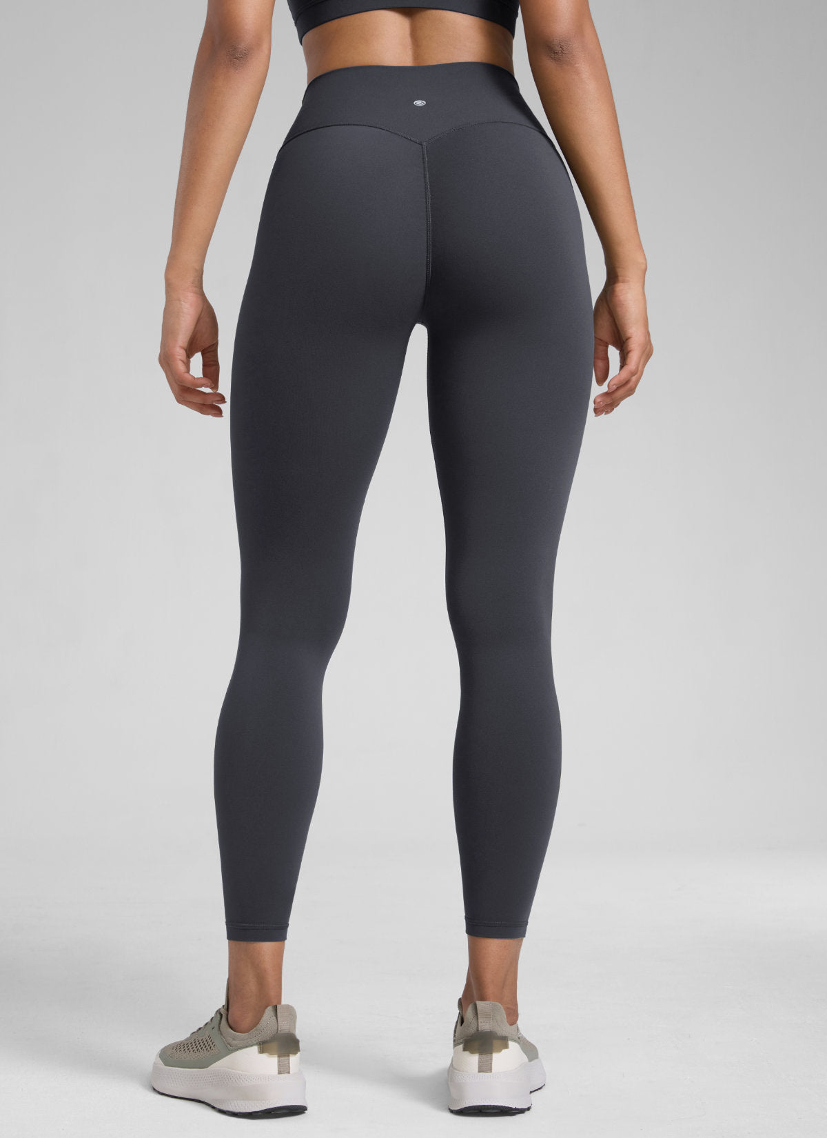 CRZ YOGA Women Butterlift High Rise Scrunch Butt Legging No Front Seam Graphite Grey
