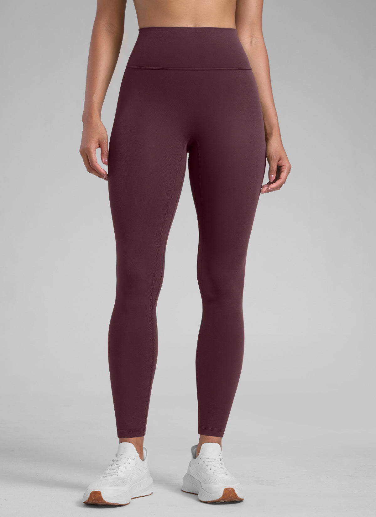 CRZ YOGA Women's Secretsculpt™ Workout No Front Seam Legging 28'' Ripe Plum